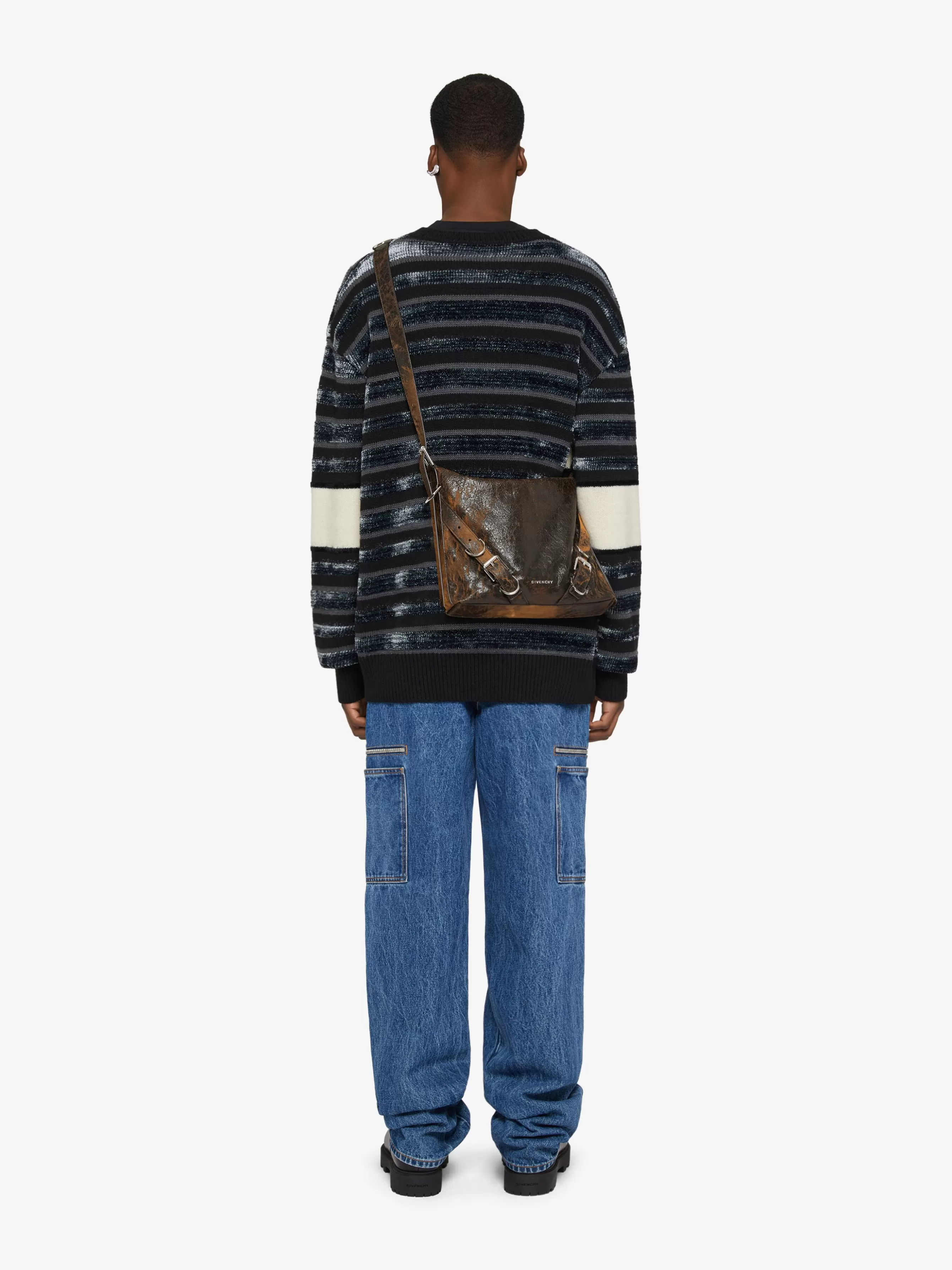 GIVENCHY Knitwear- sweater in wool with stripes