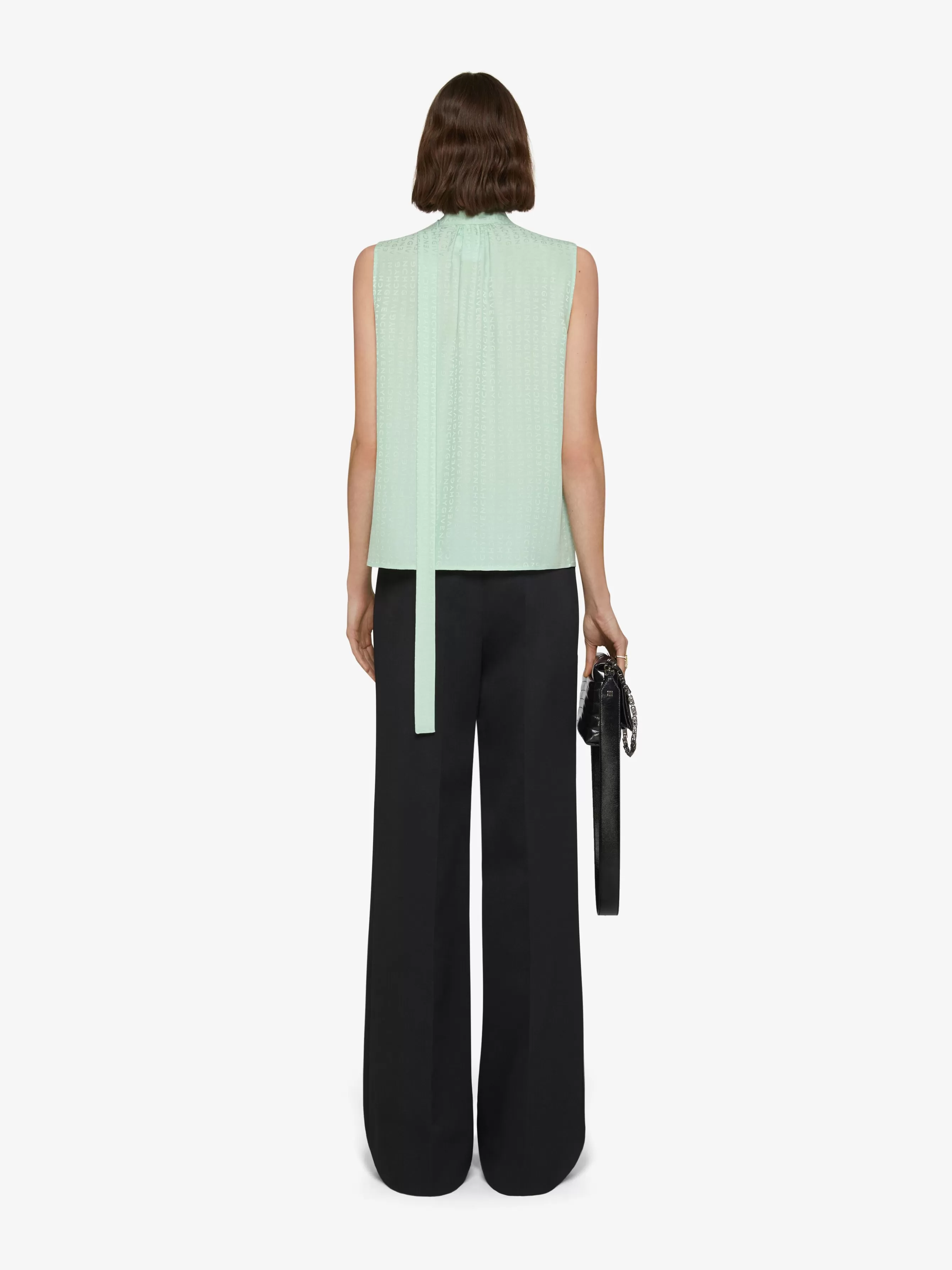 Sale GIVENCHY Tops & T-shirts- top in silk with lavalliere