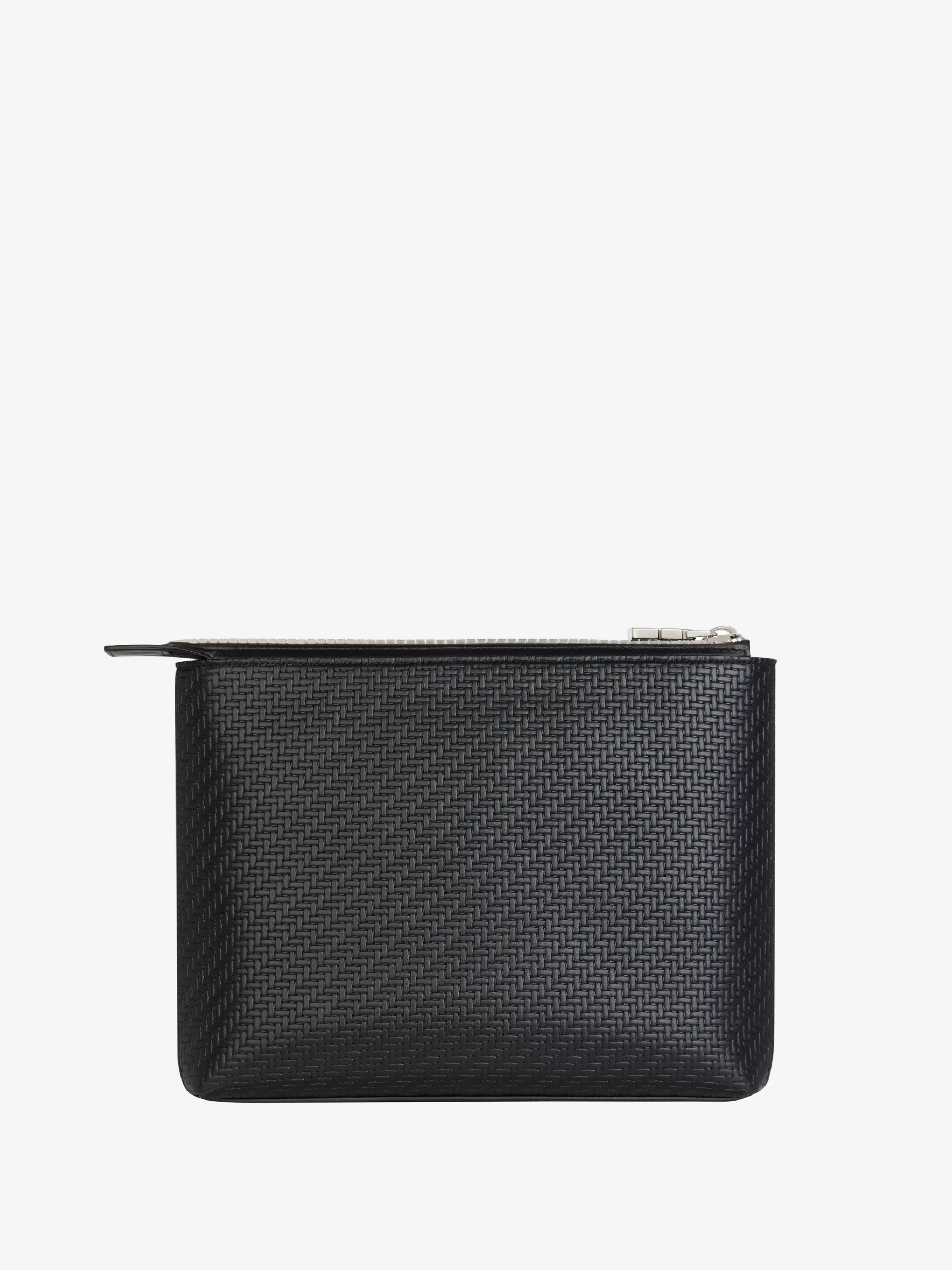 GIVENCHY Small Leather Goods- travel pouch in braided-effect leather