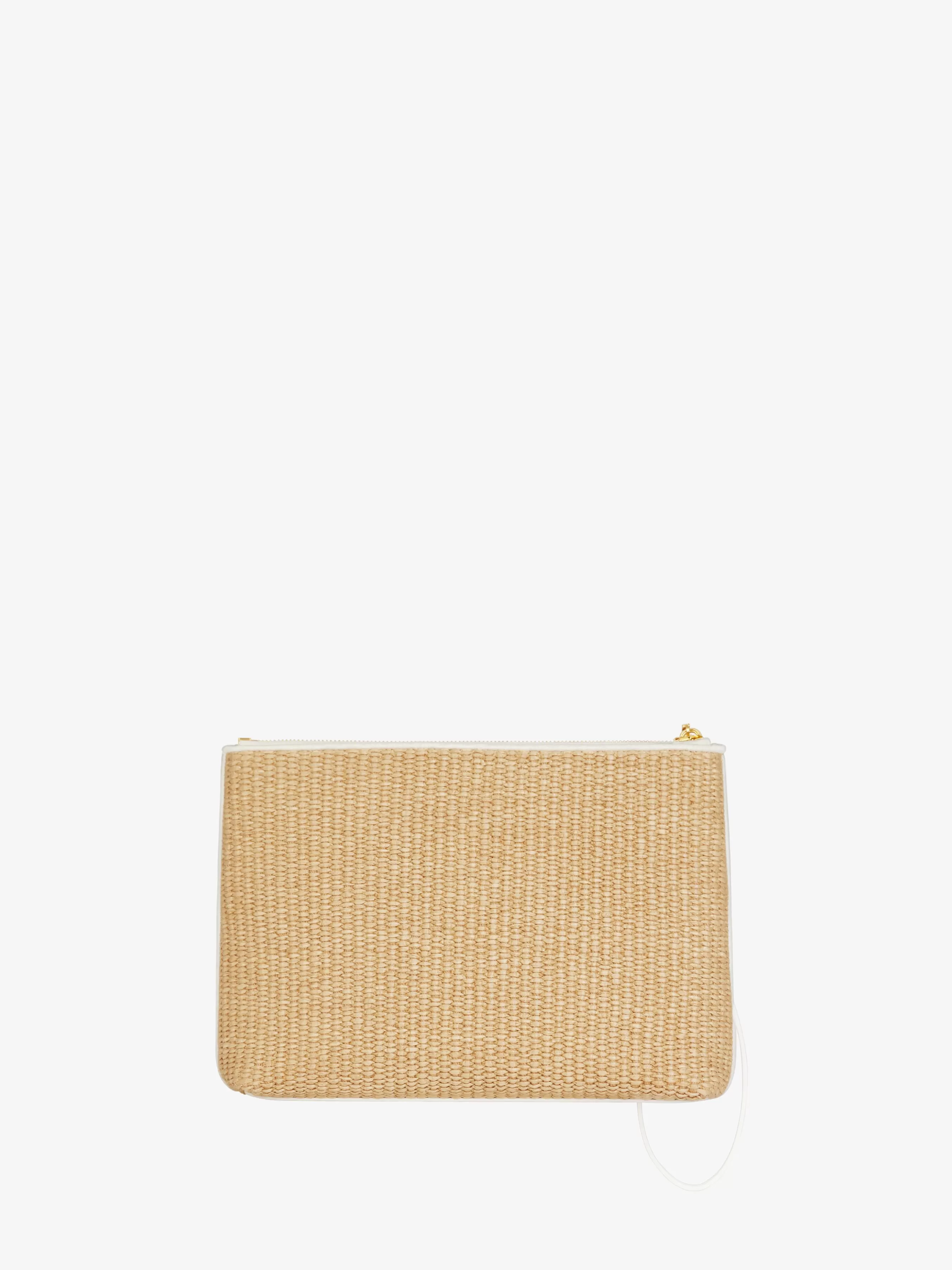 GIVENCHY Small Leather Goods- travel pouch in raffia