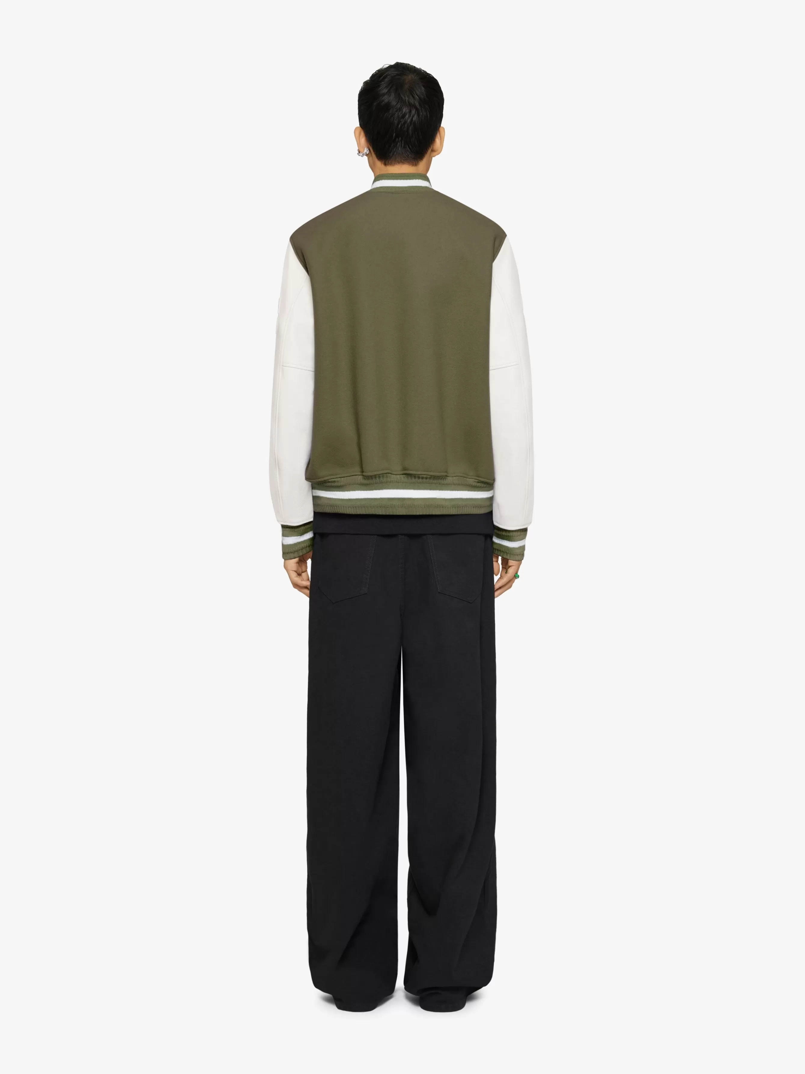 GIVENCHY Outerwear & Blousons- varsity jacket in wool and leather