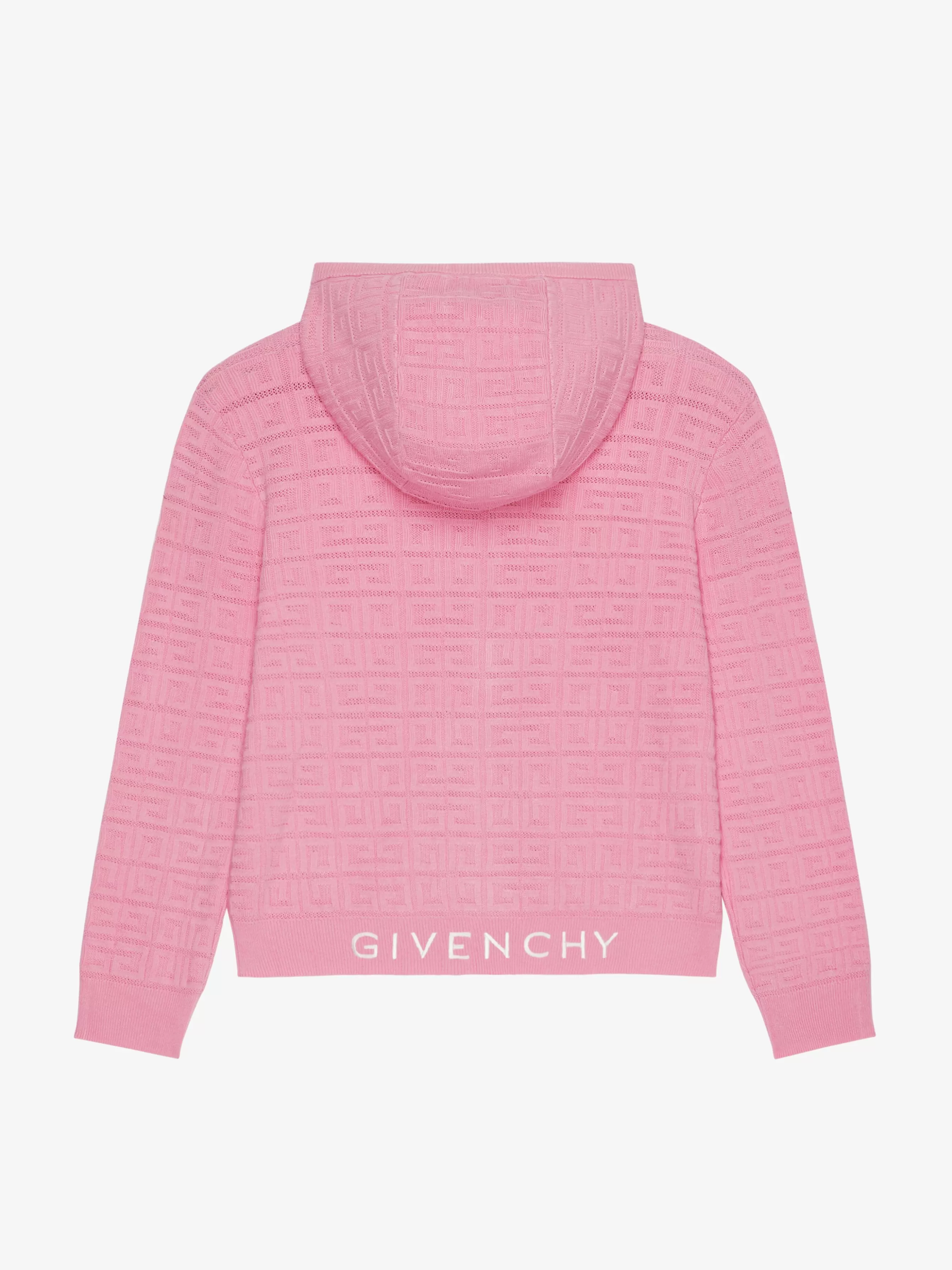 GIVENCHY Girl (4 to 12 years)-Hooded cardigan in 4G jacquard