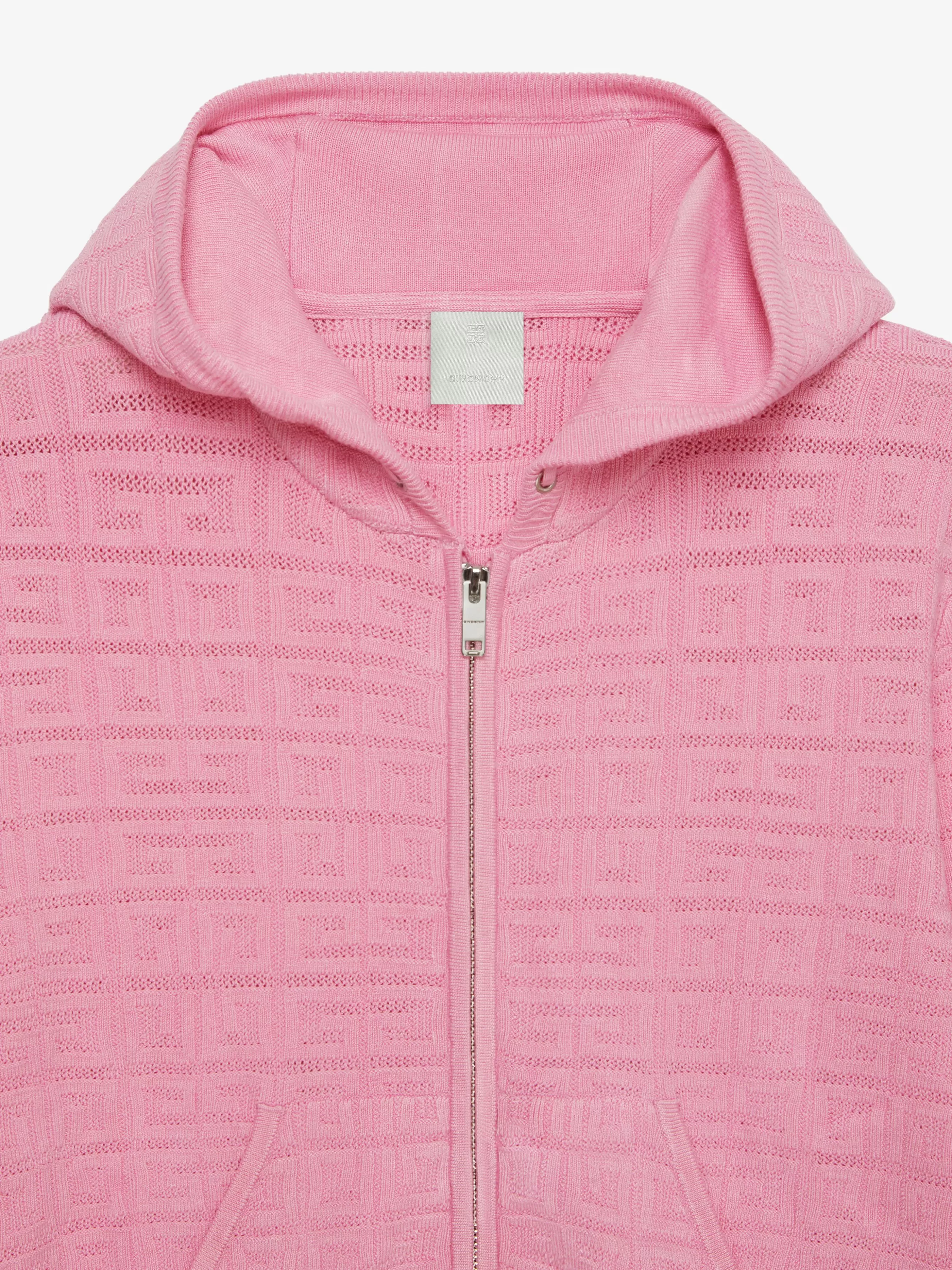 GIVENCHY Girl (4 to 12 years)-Hooded cardigan in 4G jacquard