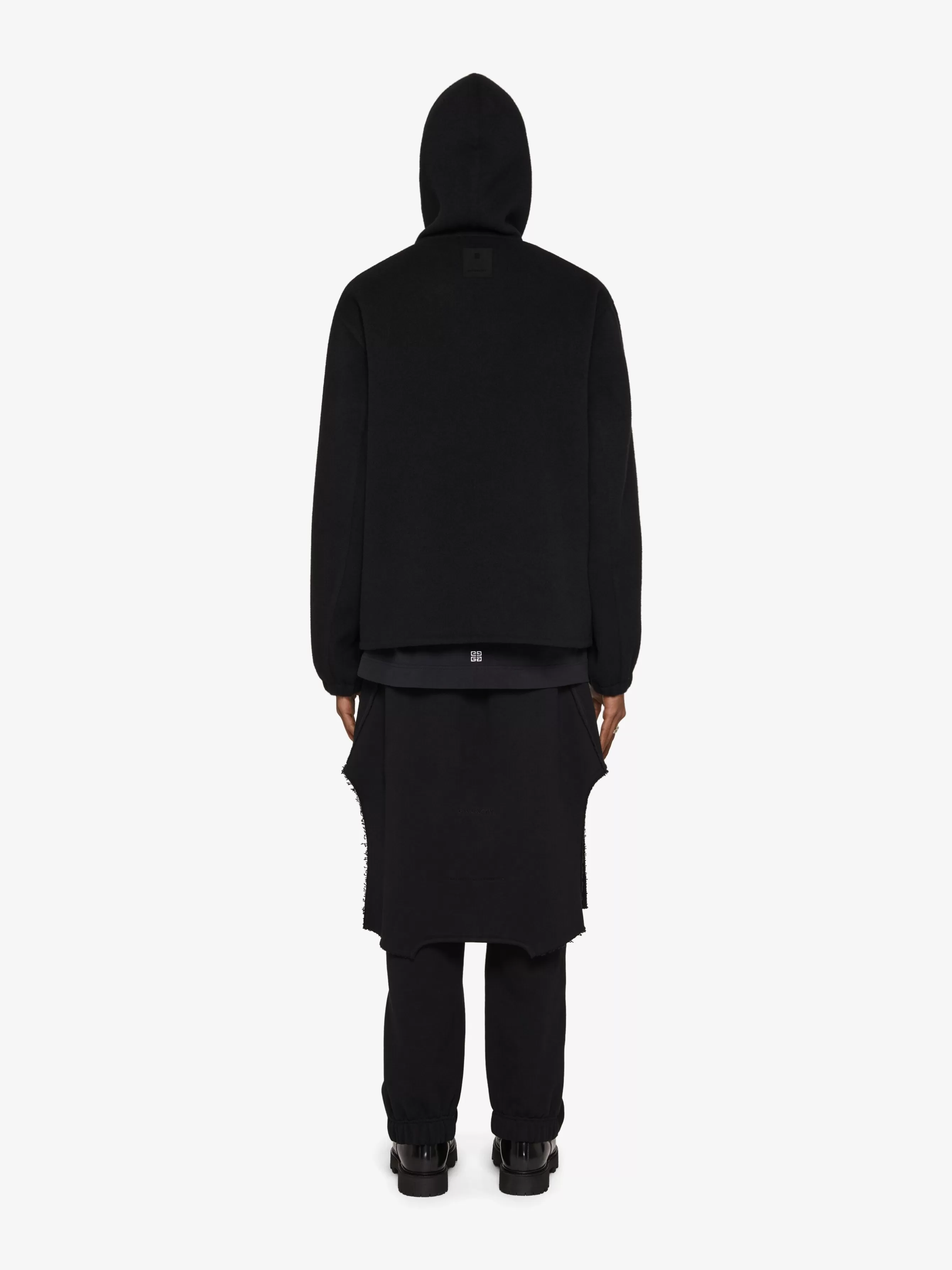 GIVENCHY Sweatshirts & Hoodies-Hoodie in double face wool and cashmere