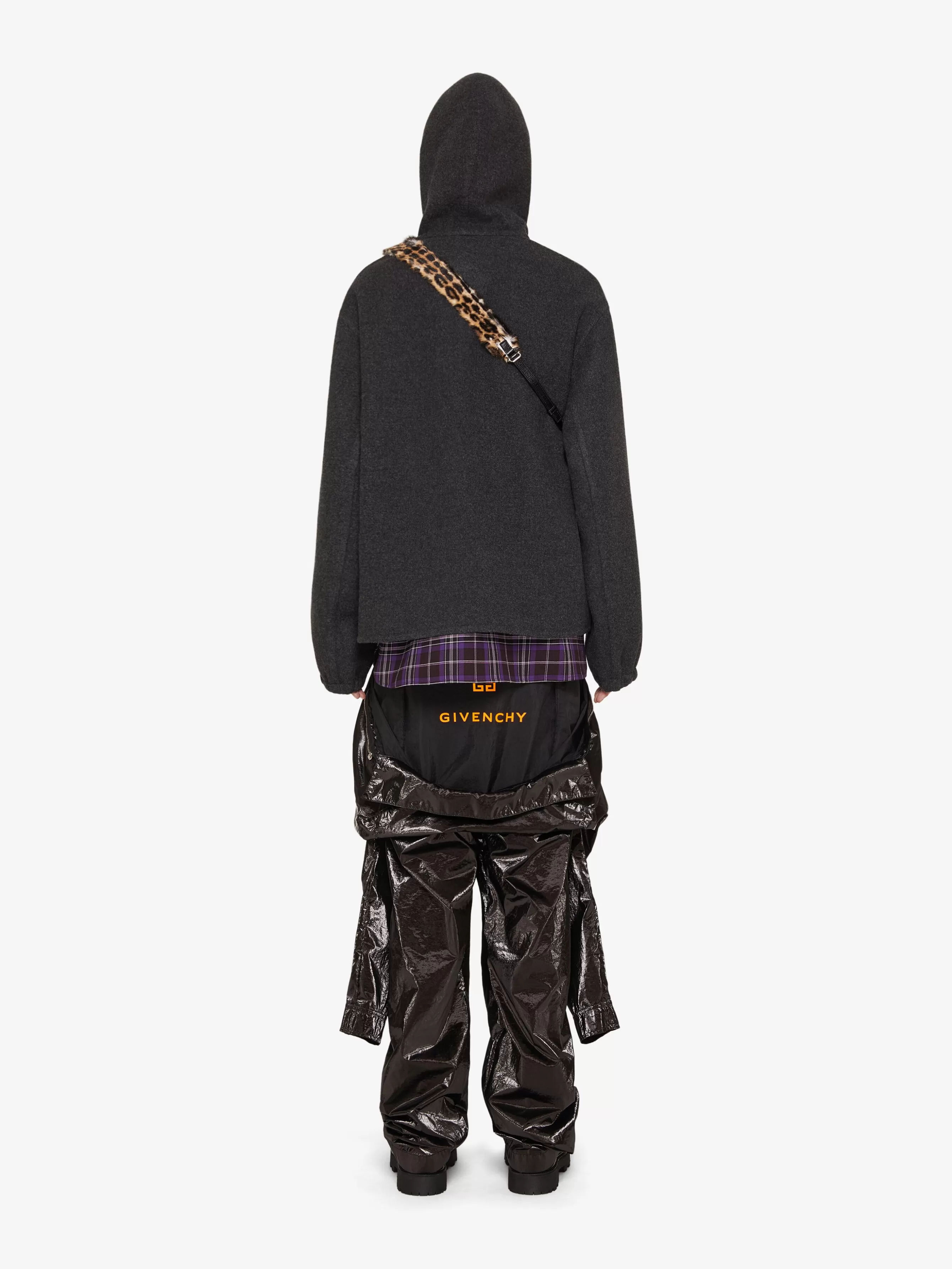 GIVENCHY Sweatshirts & Hoodies-Hoodie in double face wool and cashmere