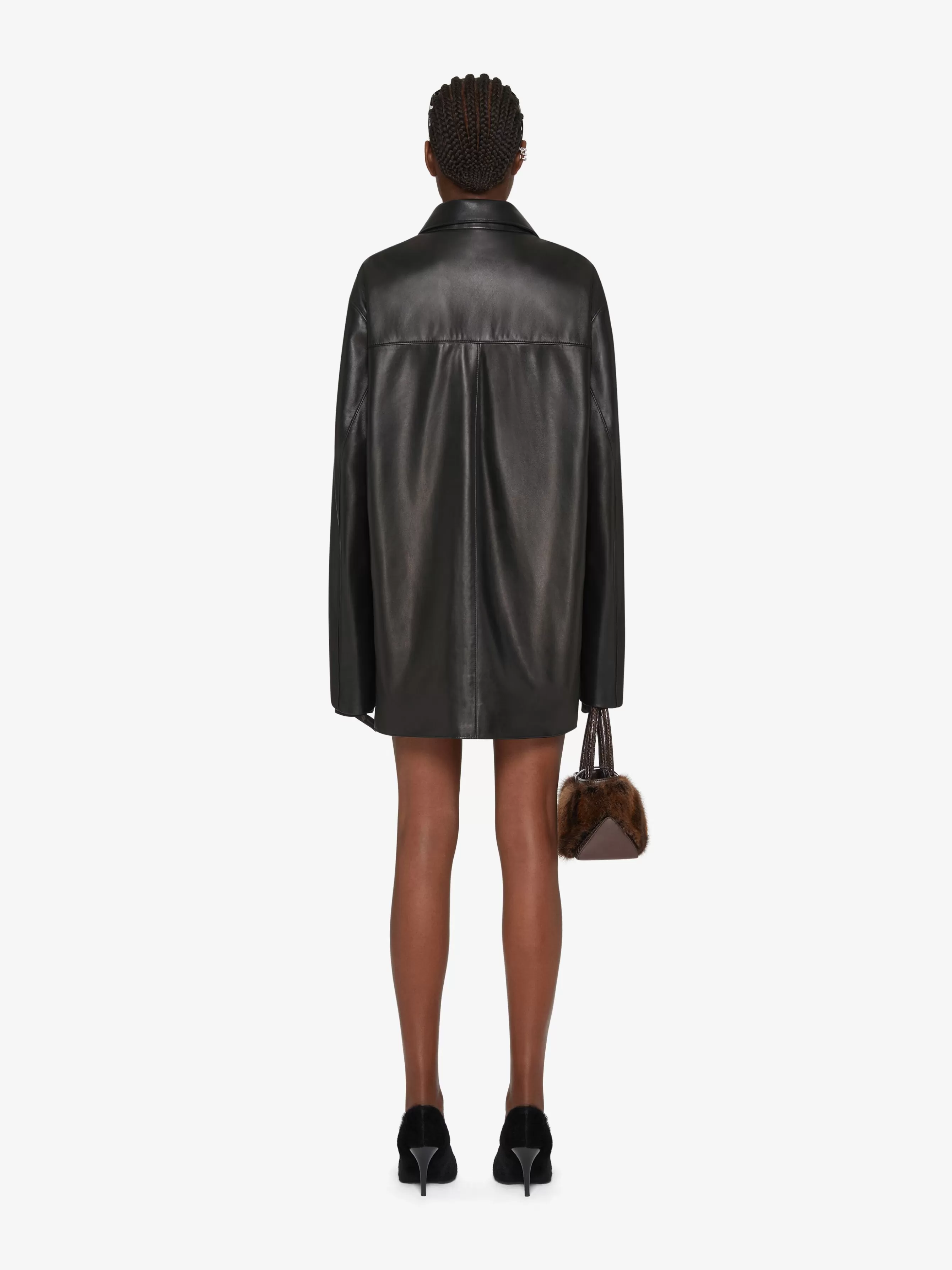 GIVENCHY Jackets & Coats-Jacket in shiny leather