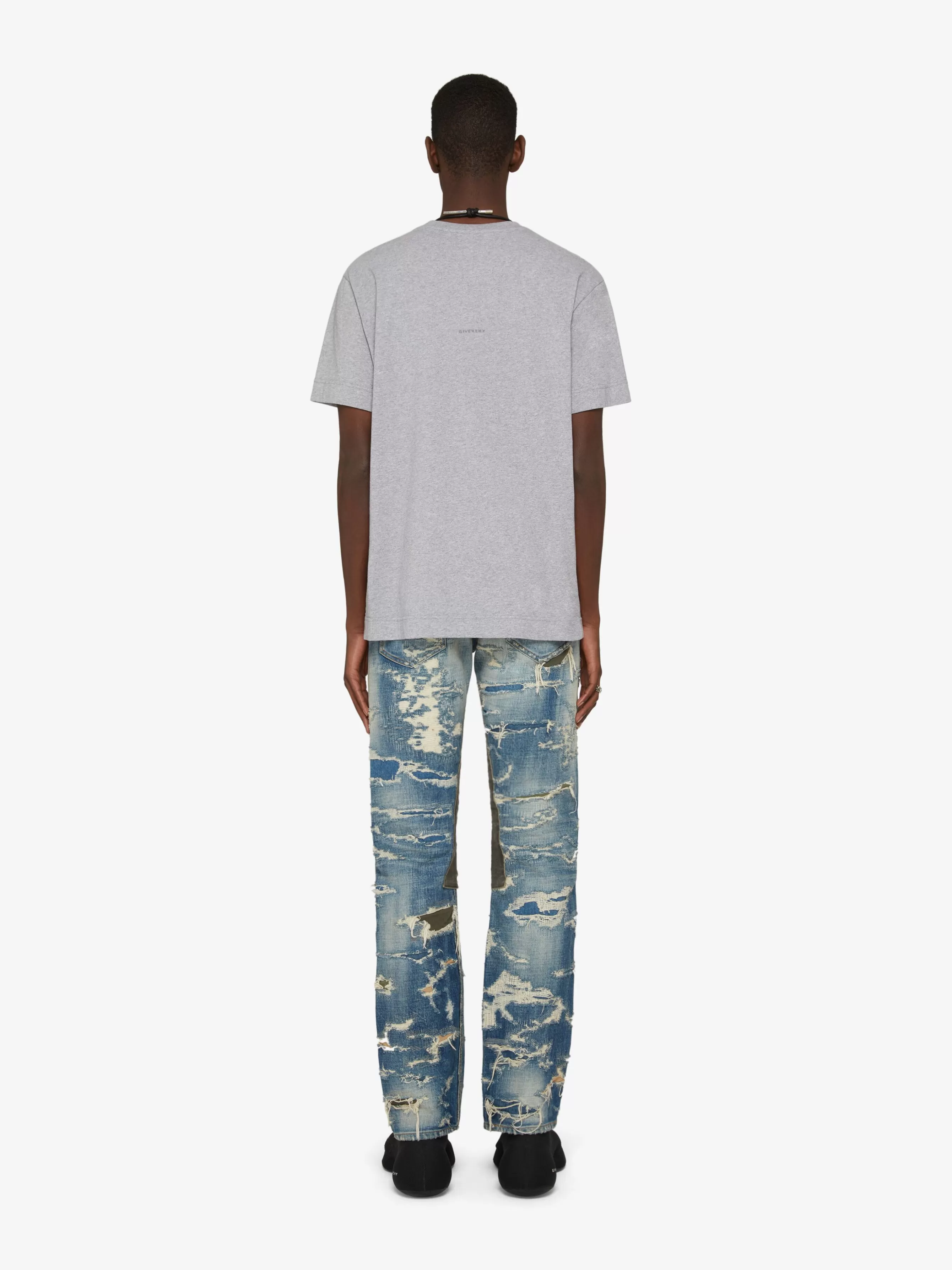 Sale GIVENCHY Pants & Shorts-Jeans in destroyed denim and moleskin