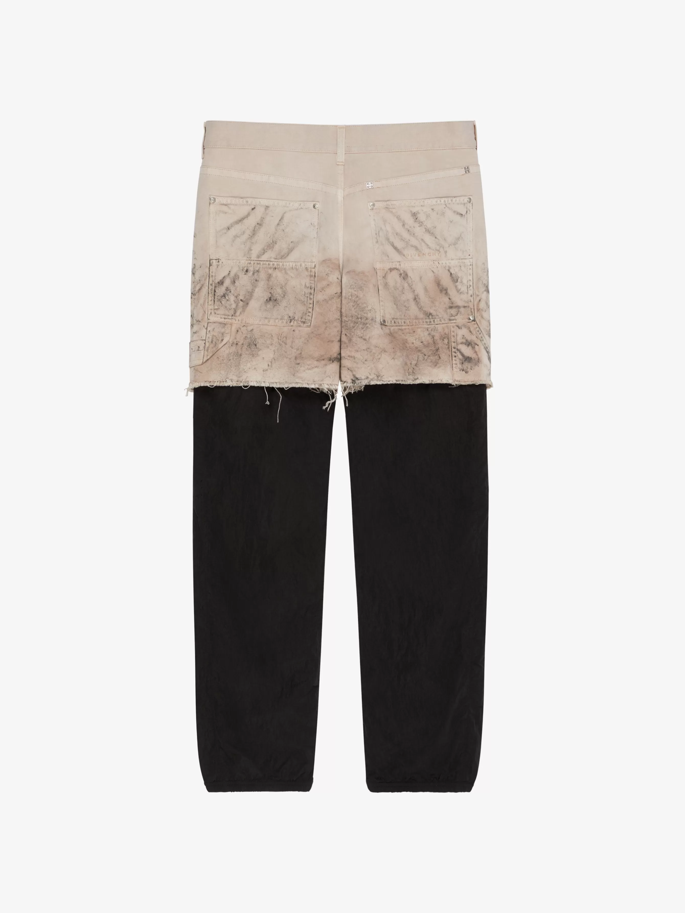 Sale GIVENCHY Pants & Shorts-Jogger pants with cotton carpenter skirt