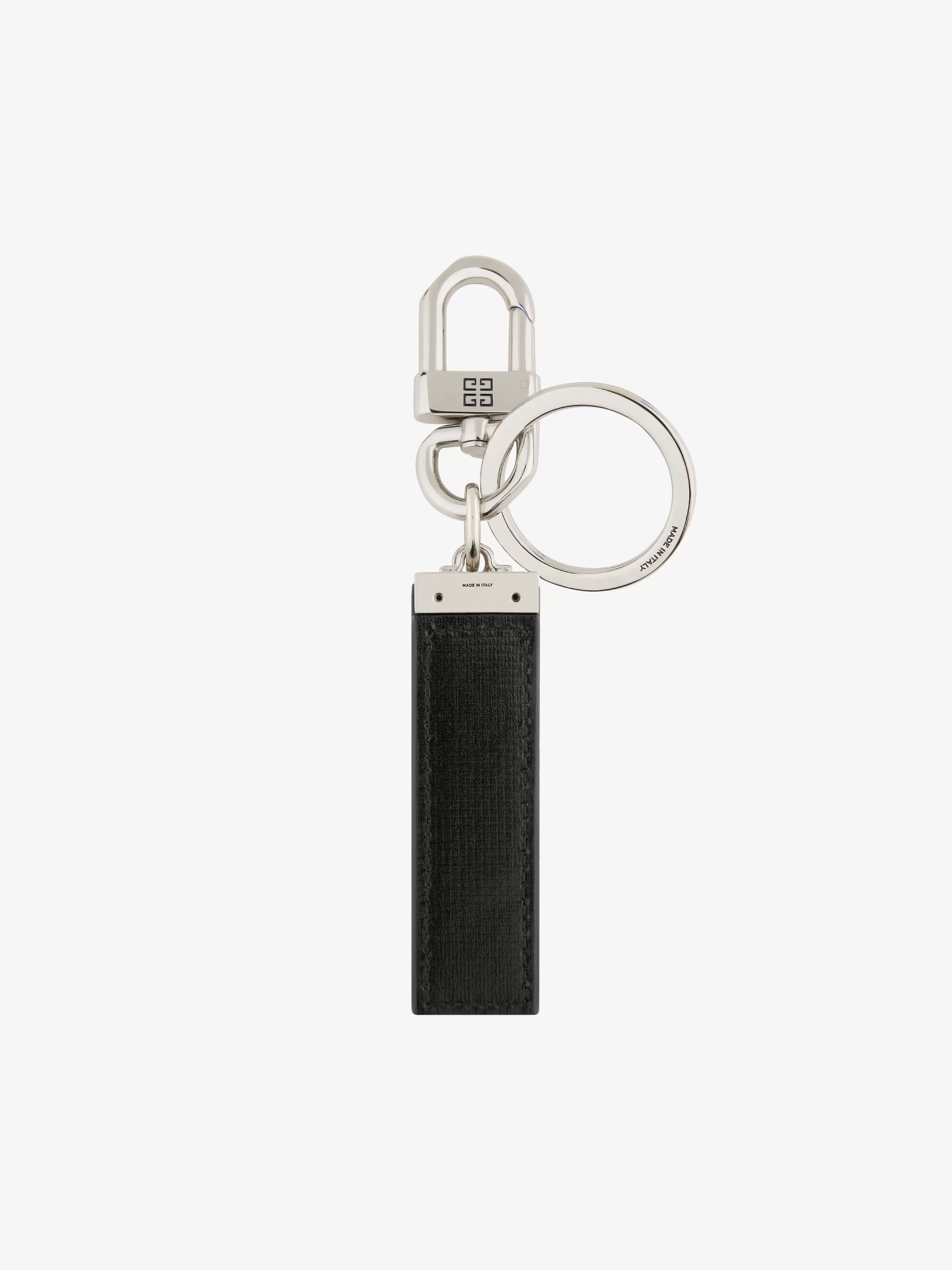 GIVENCHY Other Accessories-Keyring in metal and 4G Classic leather