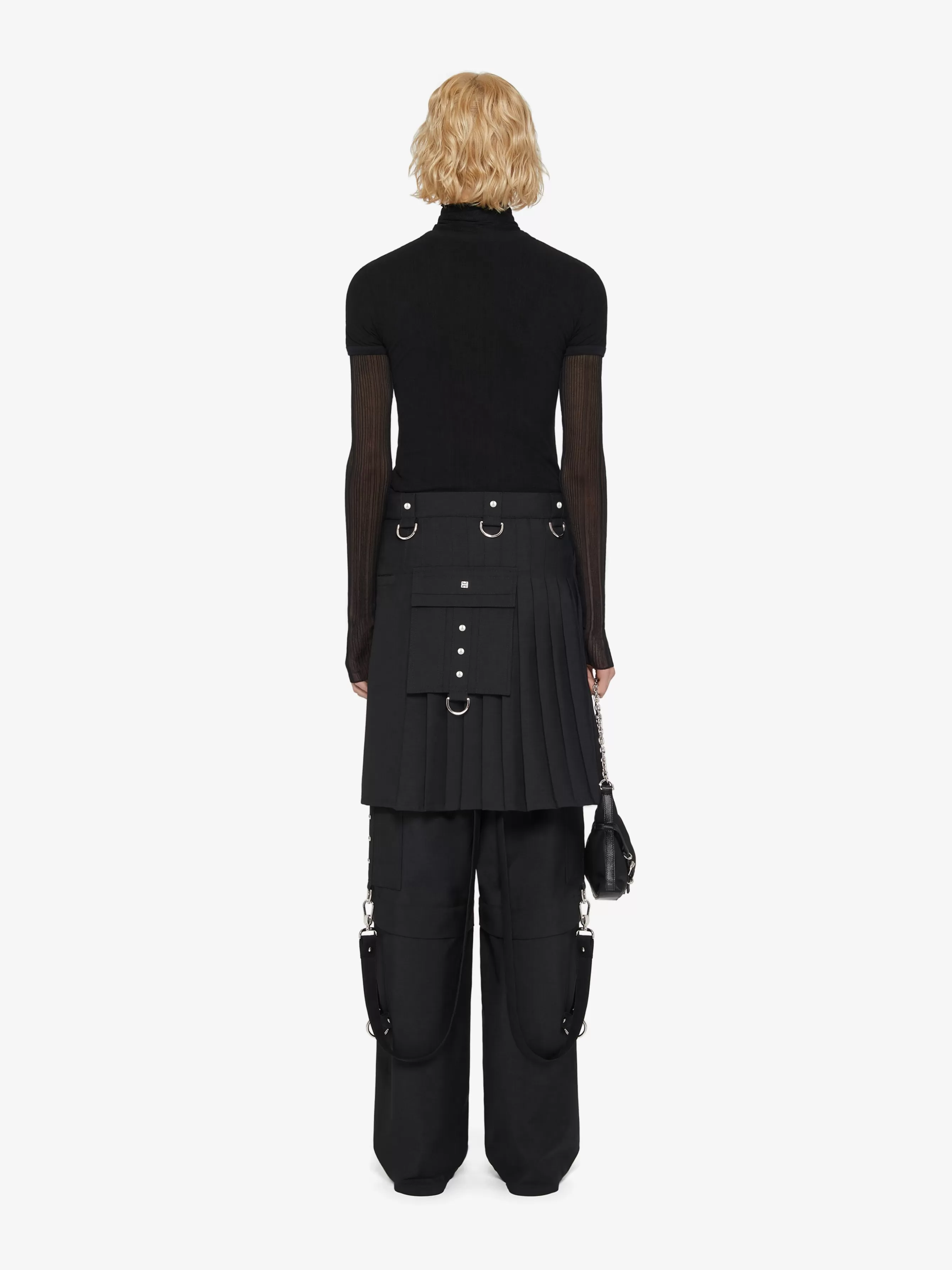 Sale GIVENCHY Pants & Skirts-Kilt skirt in wool and mohair