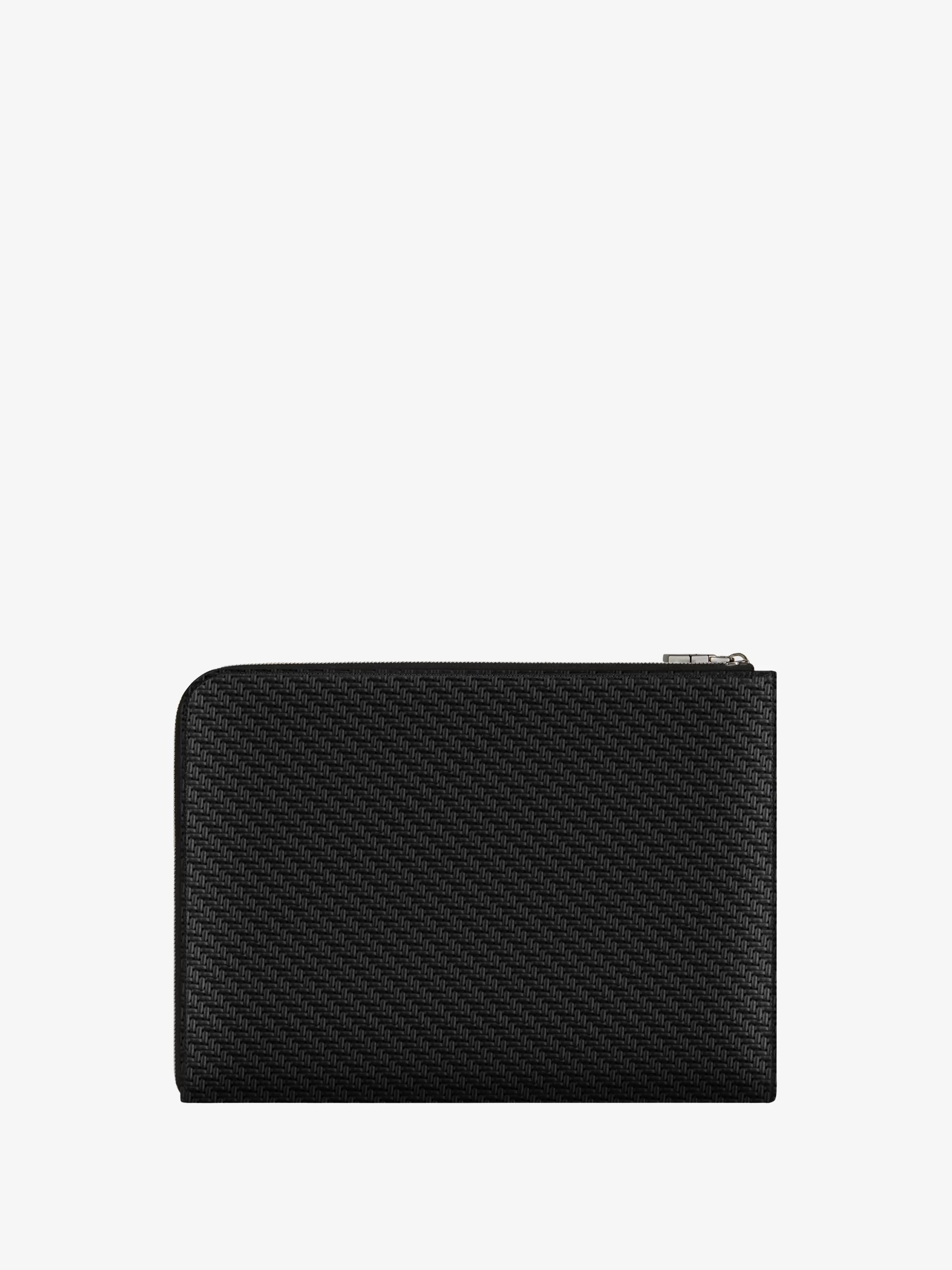 GIVENCHY Small Leather Goods-Large gusset wallet in braided-effect leather