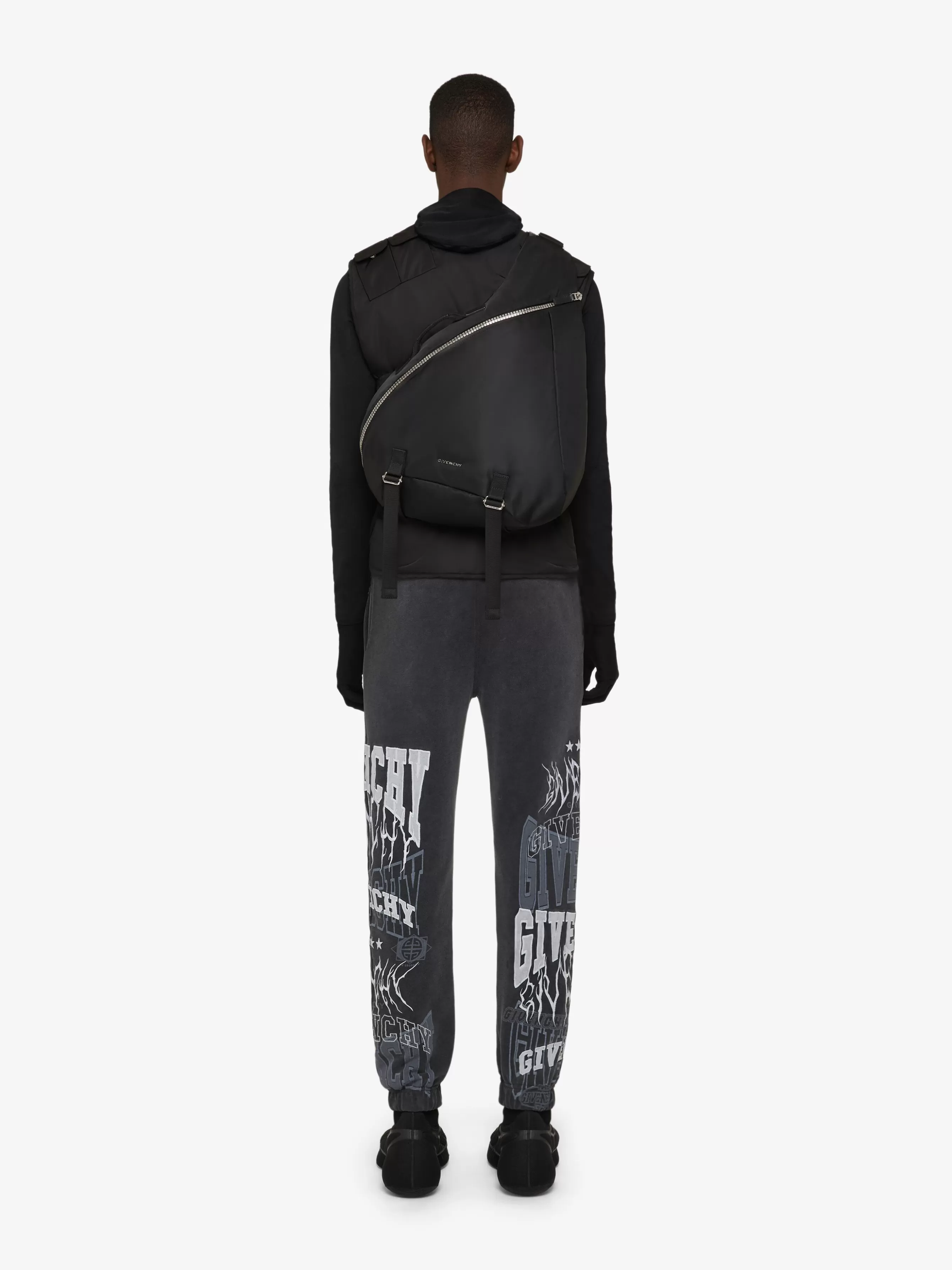 Men GIVENCHY G-Zip | Backpacks-Large G-Zip Triangle backpack in nylon