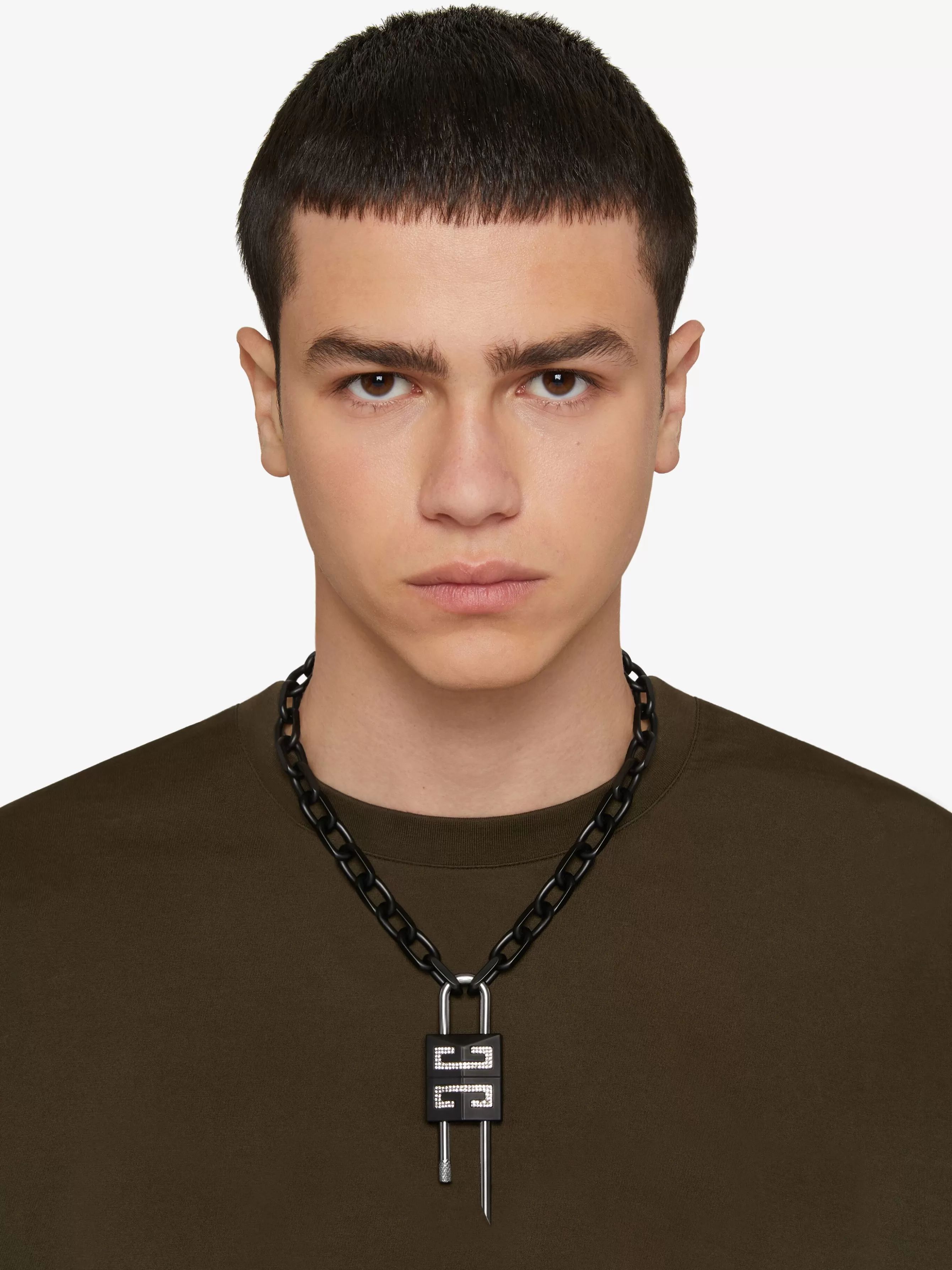 Sale GIVENCHY Jewels & Accessories-Lock necklace with crystals