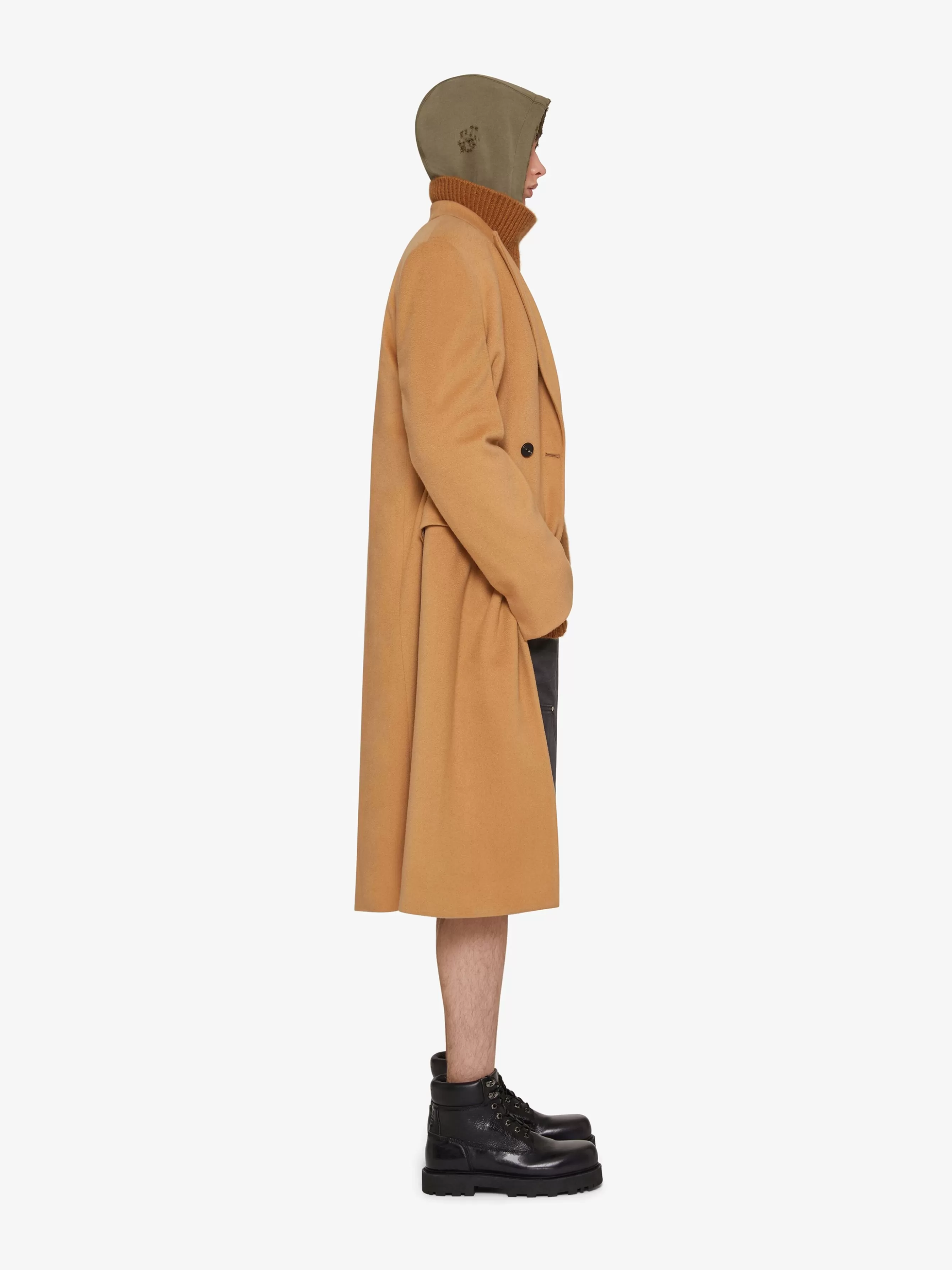 Sale GIVENCHY Outerwear-Long coat in wool and cashmere