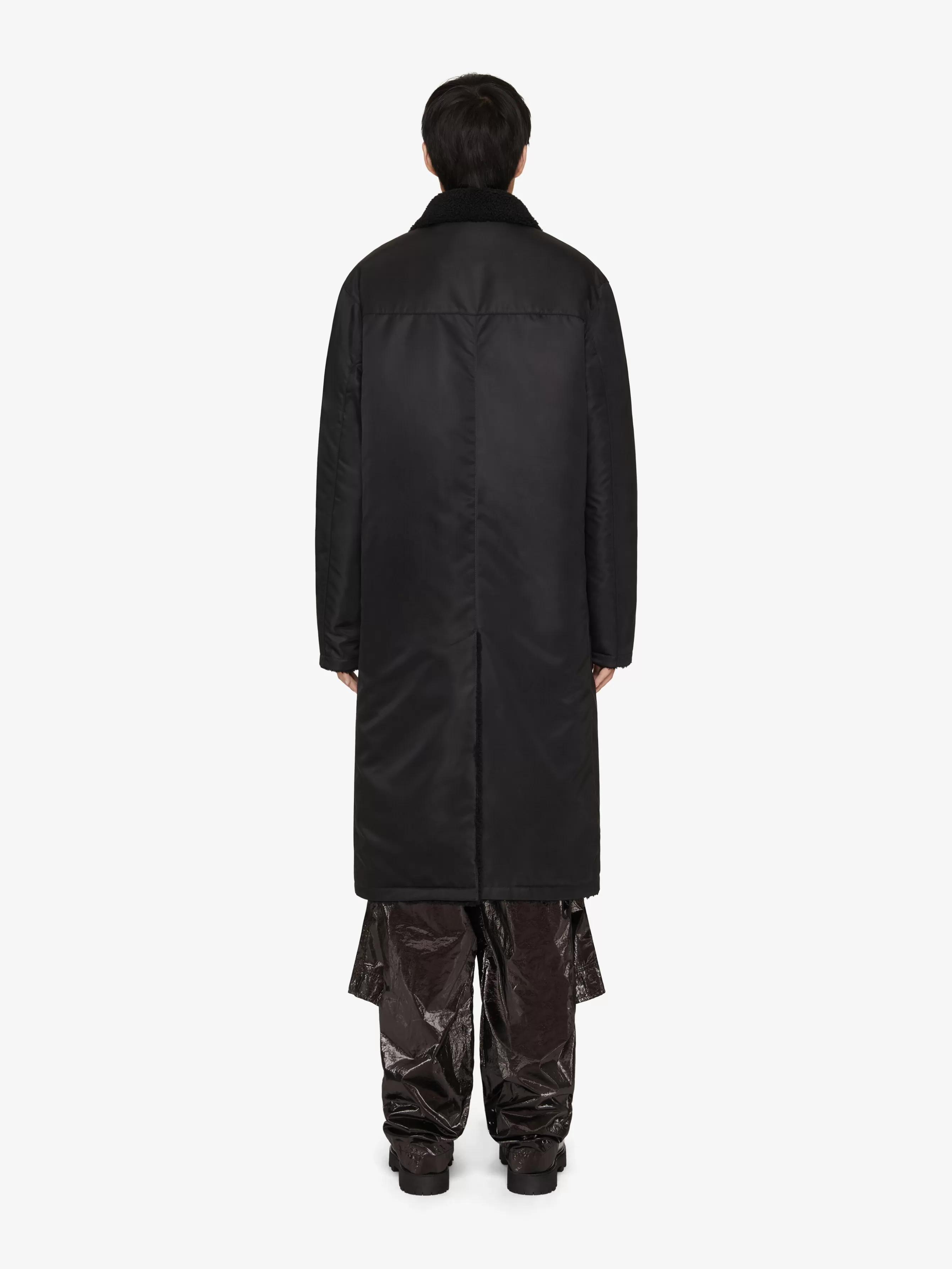 GIVENCHY Jackets & Coats-Long coat with shearling lining