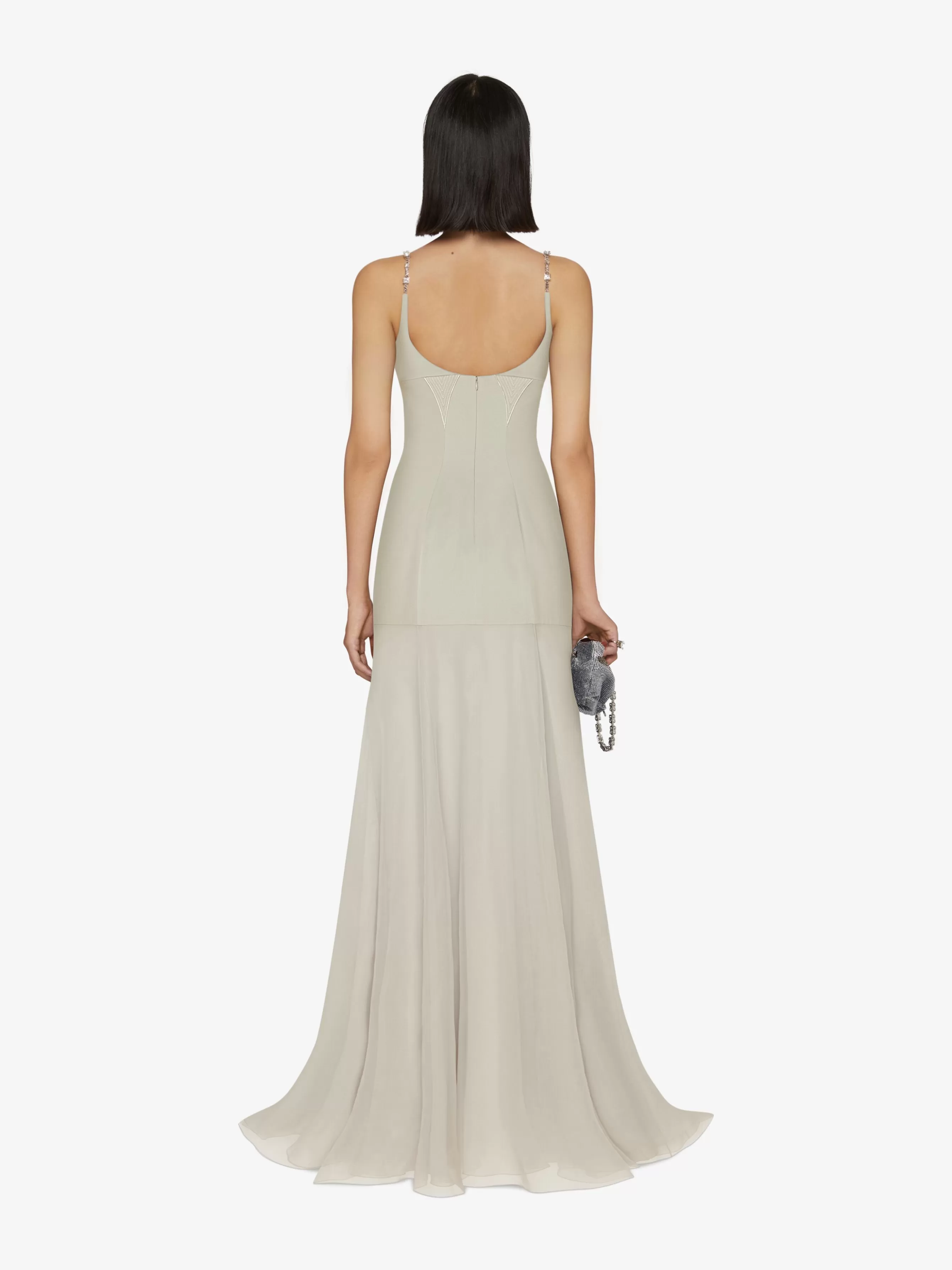 Sale GIVENCHY Dresses-Long dress with 4G Claw shoulder straps