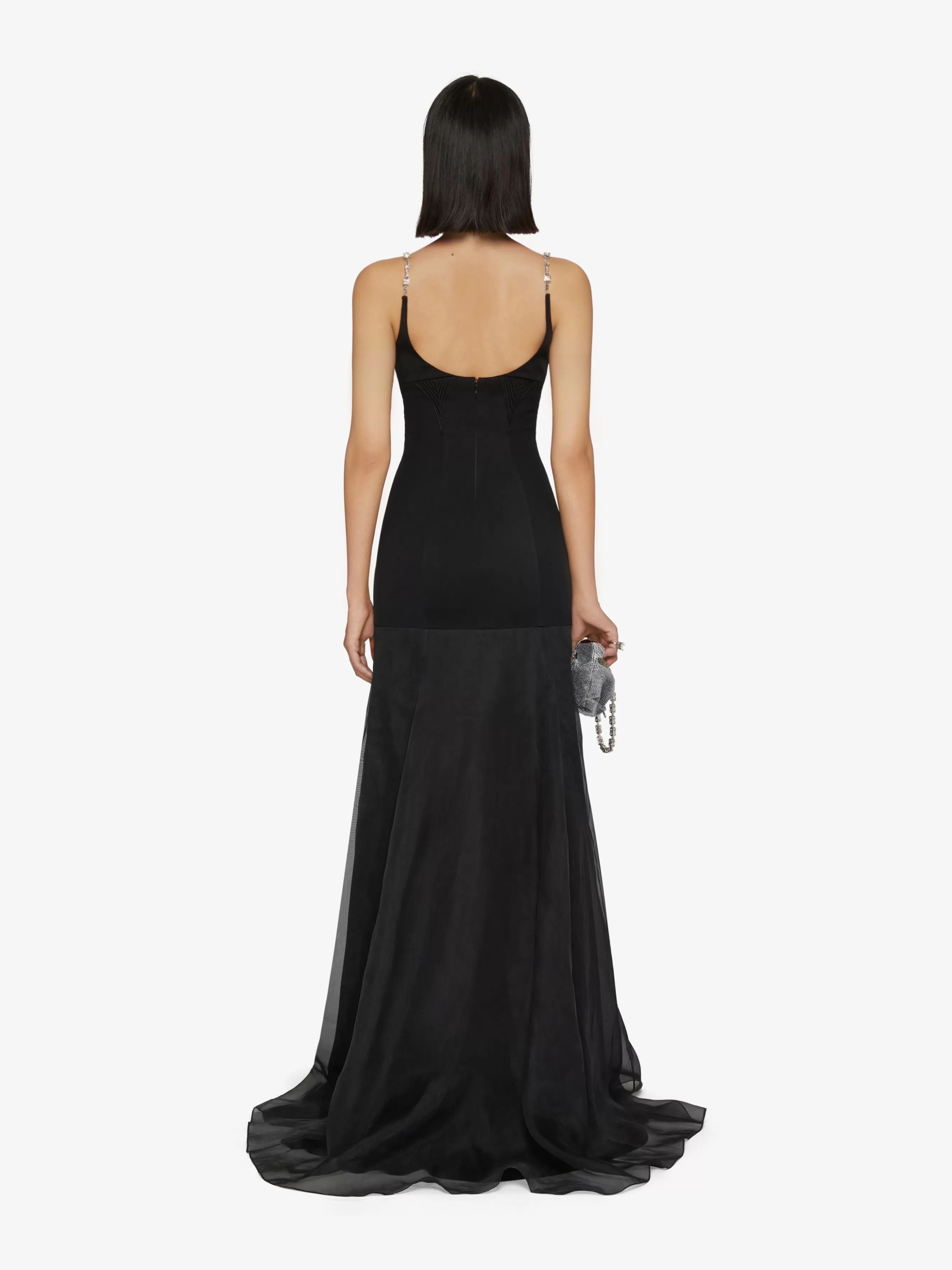 Sale GIVENCHY Dresses-Long dress with 4G Claw shoulder straps