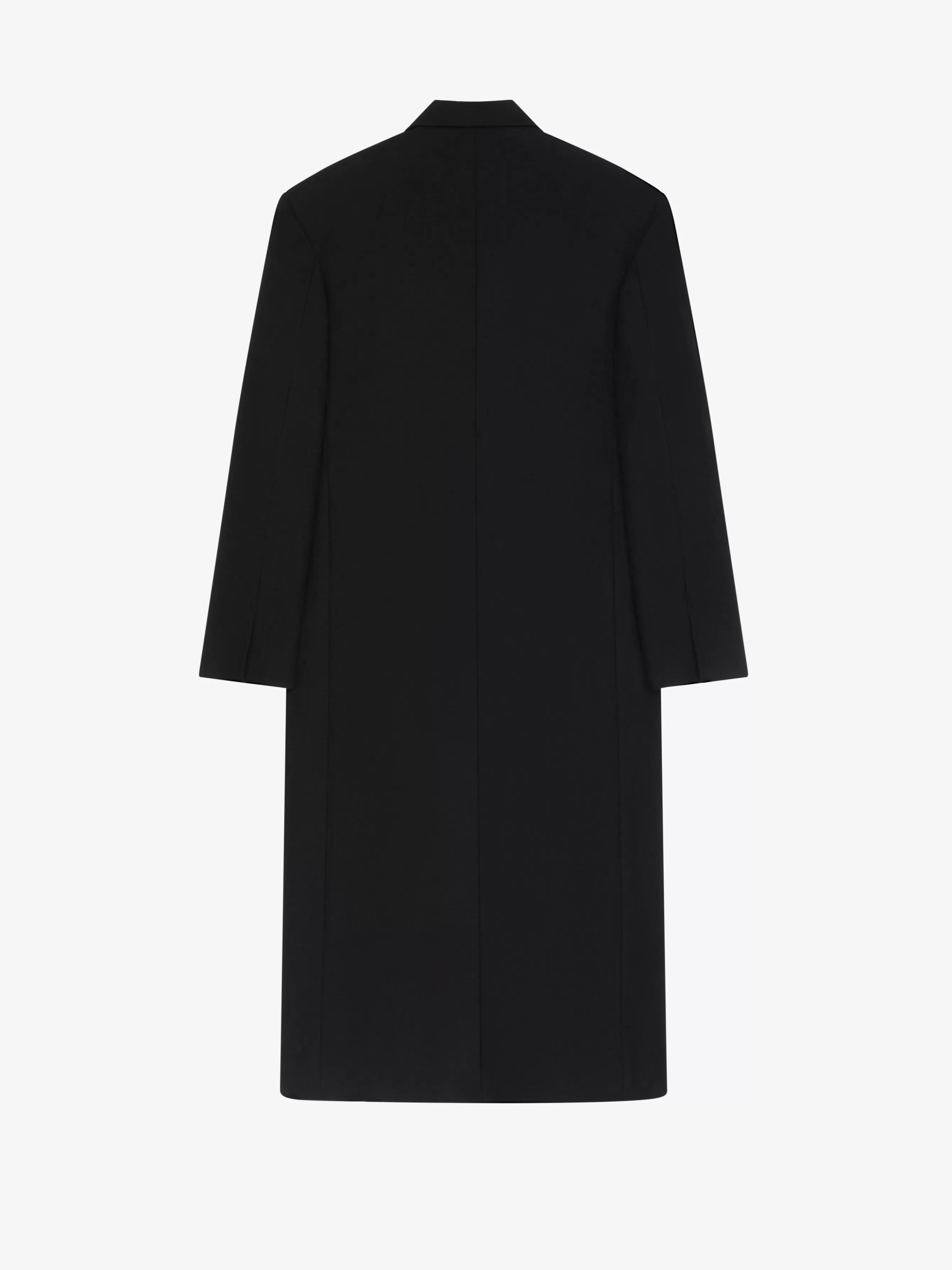 GIVENCHY Jackets & Coats-Long oversized coat in wool flannel