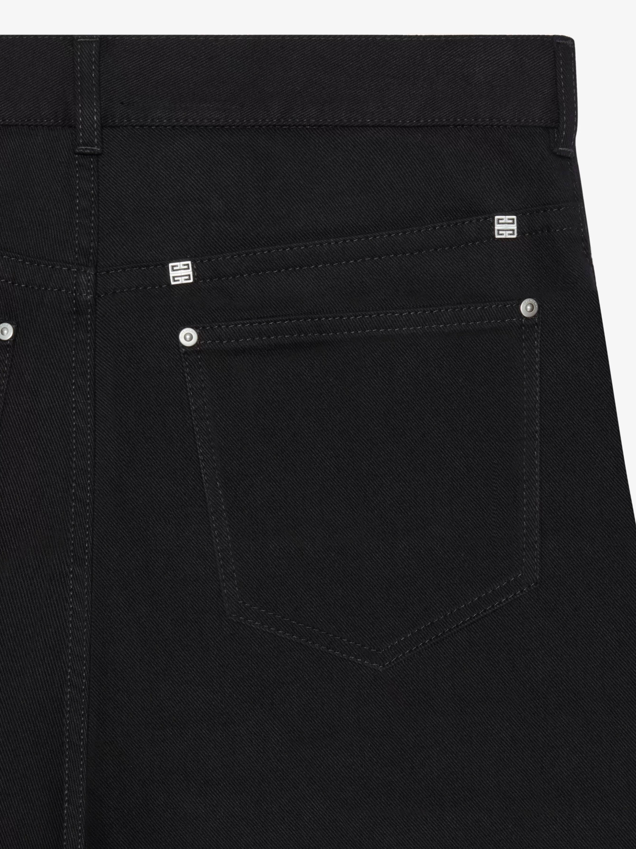 GIVENCHY Denim-Loose fit cargo pants in denim