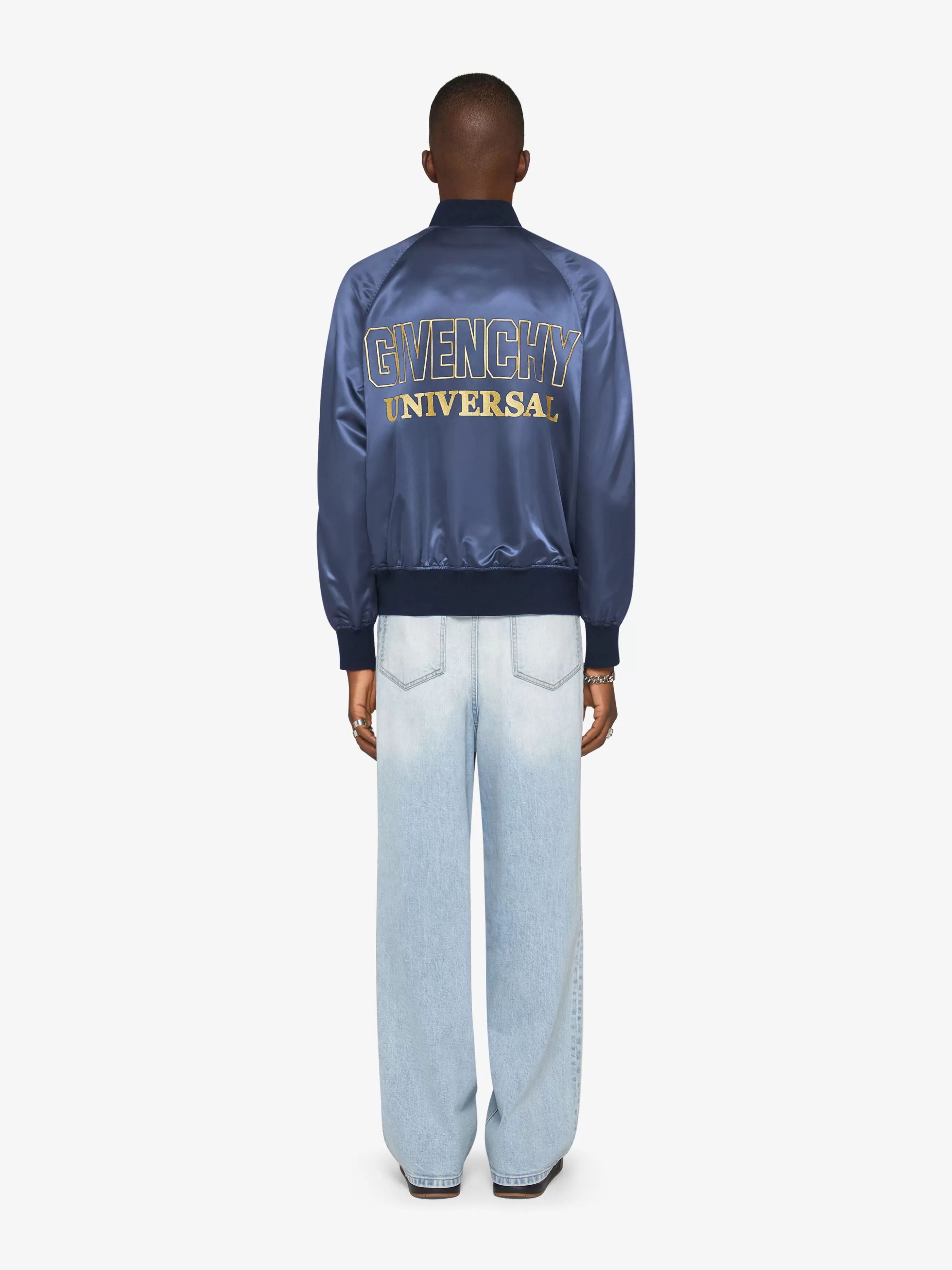 Sale GIVENCHY Pants & Shorts-Low crotch wide jeans in denim