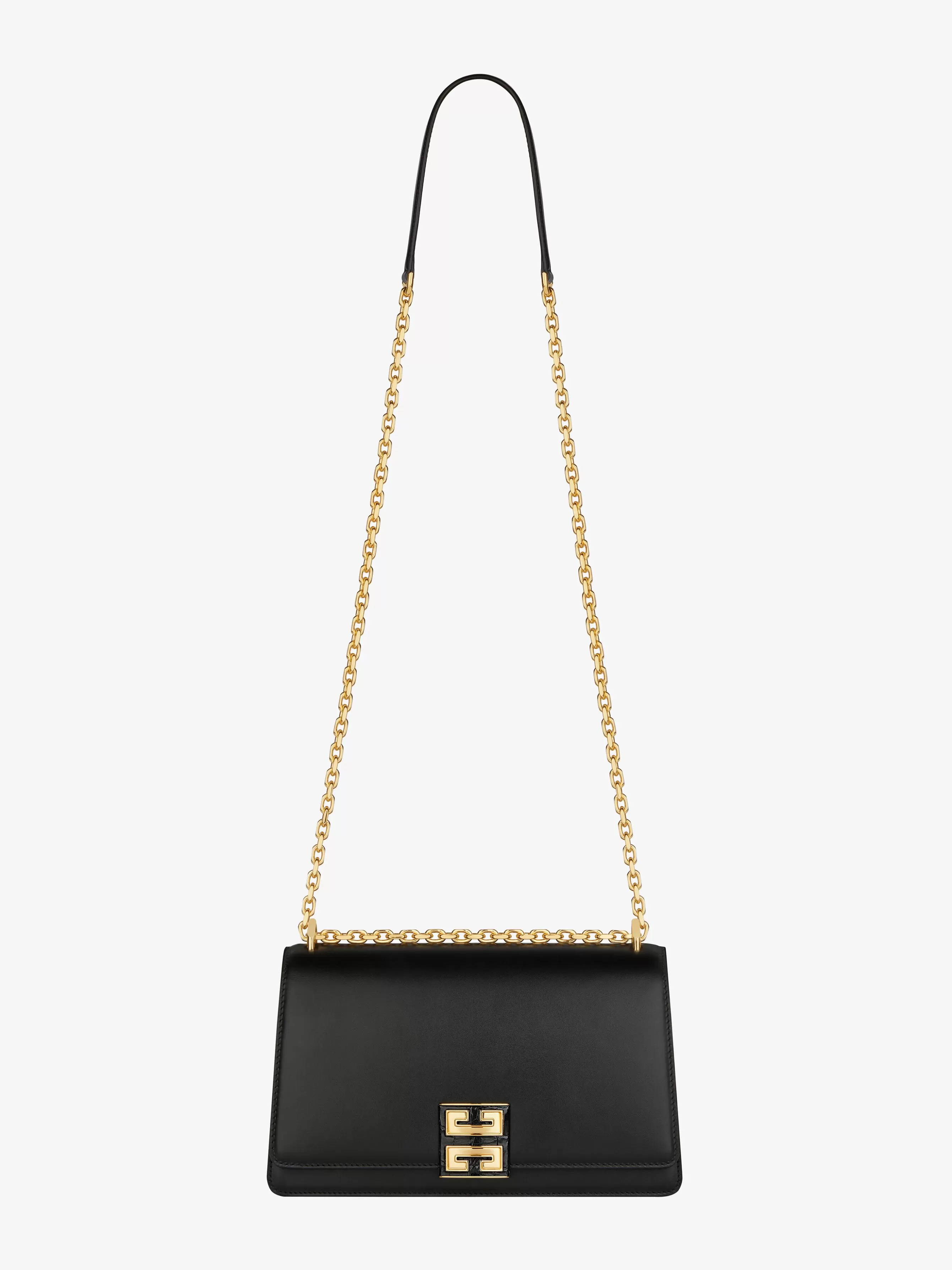 GIVENCHY Cross-body Bags-Medium 4G bag in leather with chain