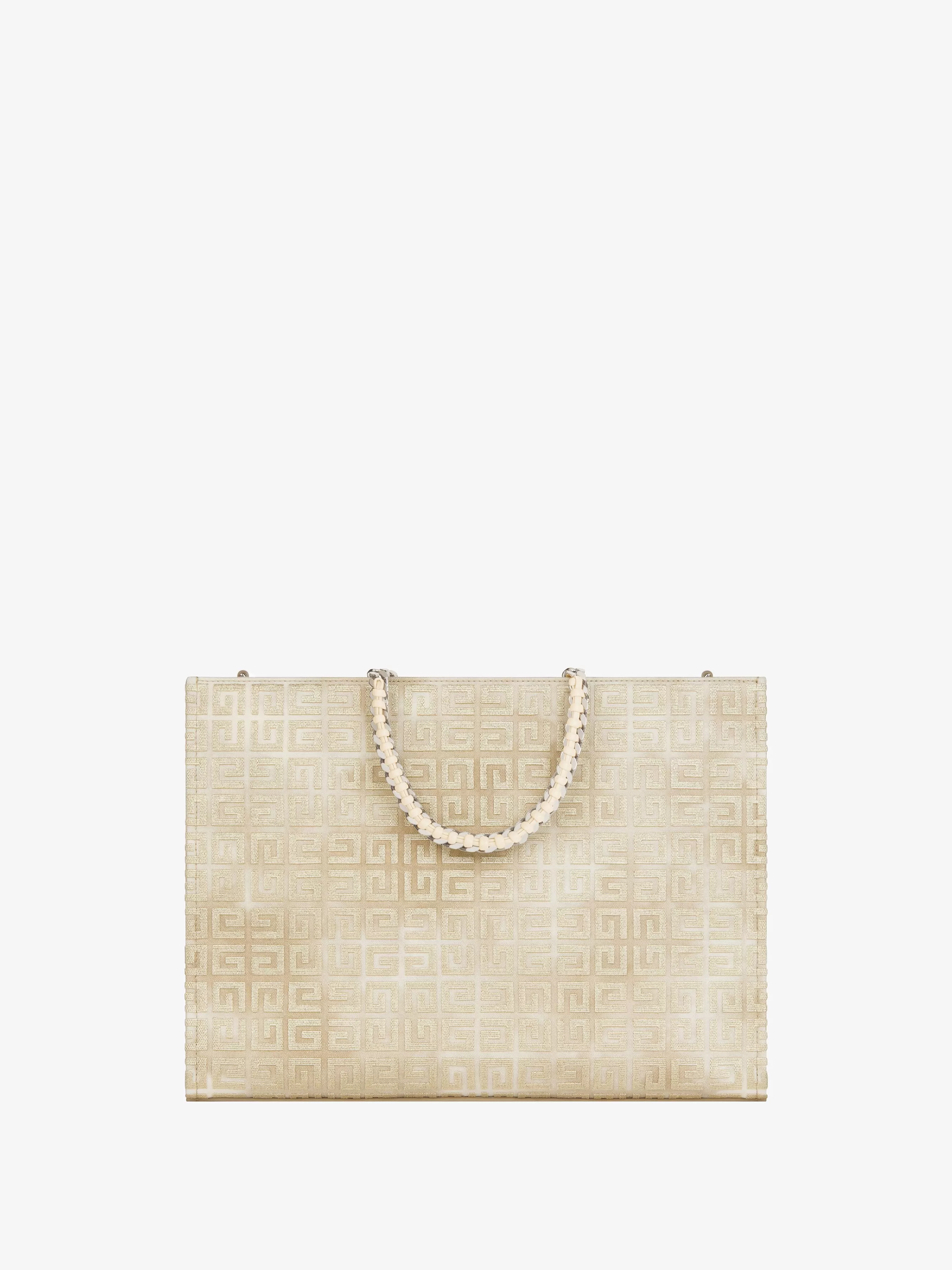 Women GIVENCHY G-Tote | Shoulder Bags-Medium G-Tote shopping bag in 4G canvas with chain