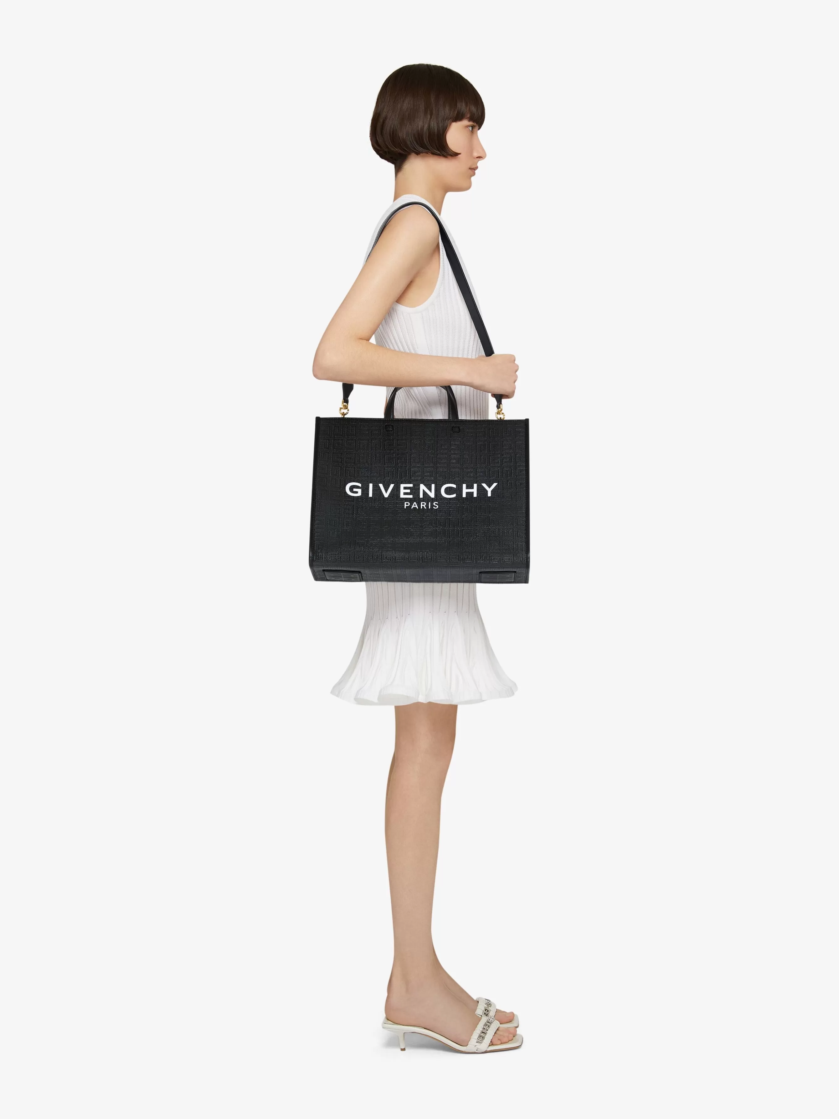 Women GIVENCHY G-Tote-Medium G-Tote shopping bag in 4G coated canvas