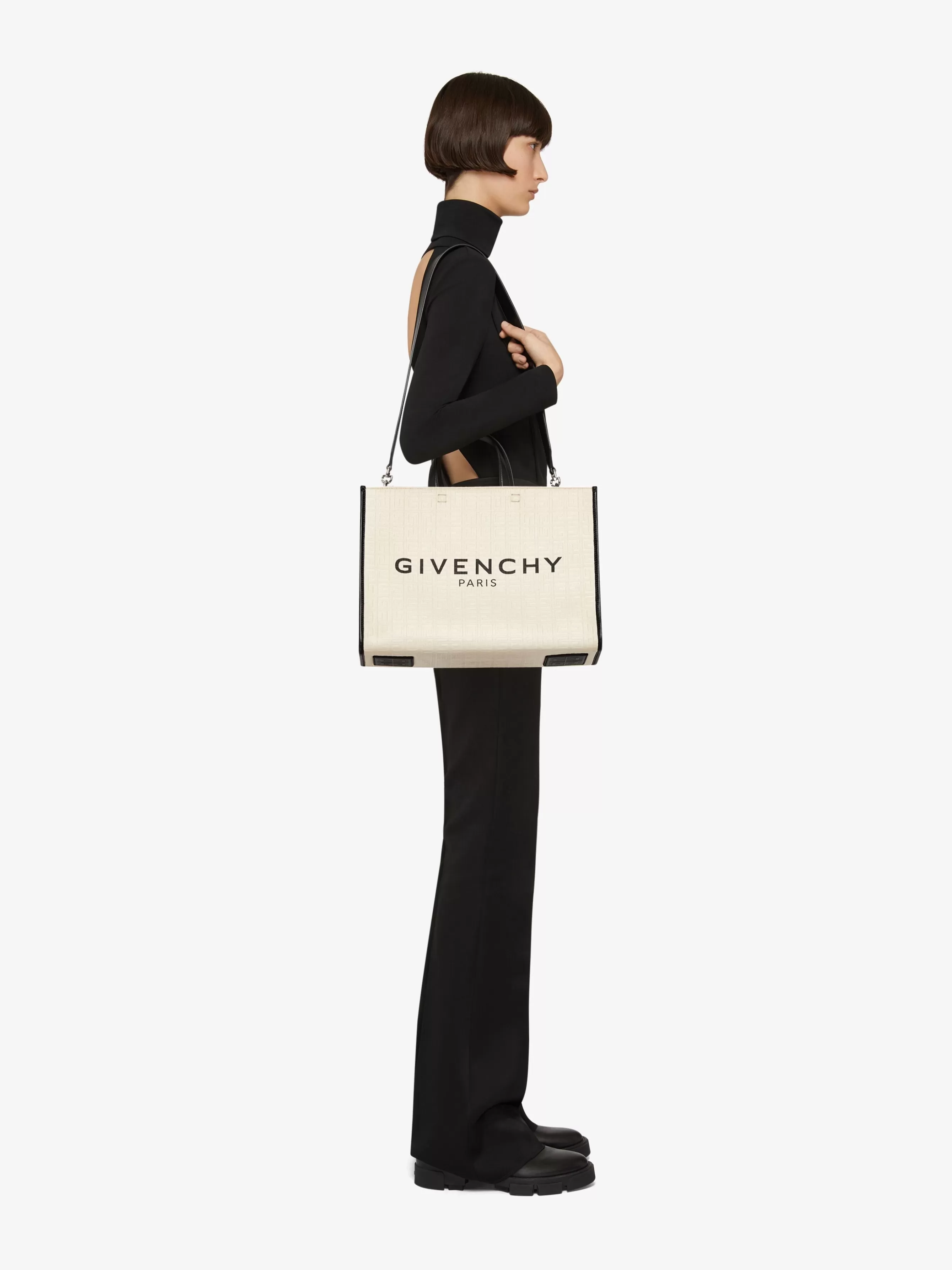 Women GIVENCHY G-Tote-Medium G-Tote shopping bag in 4G coated canvas