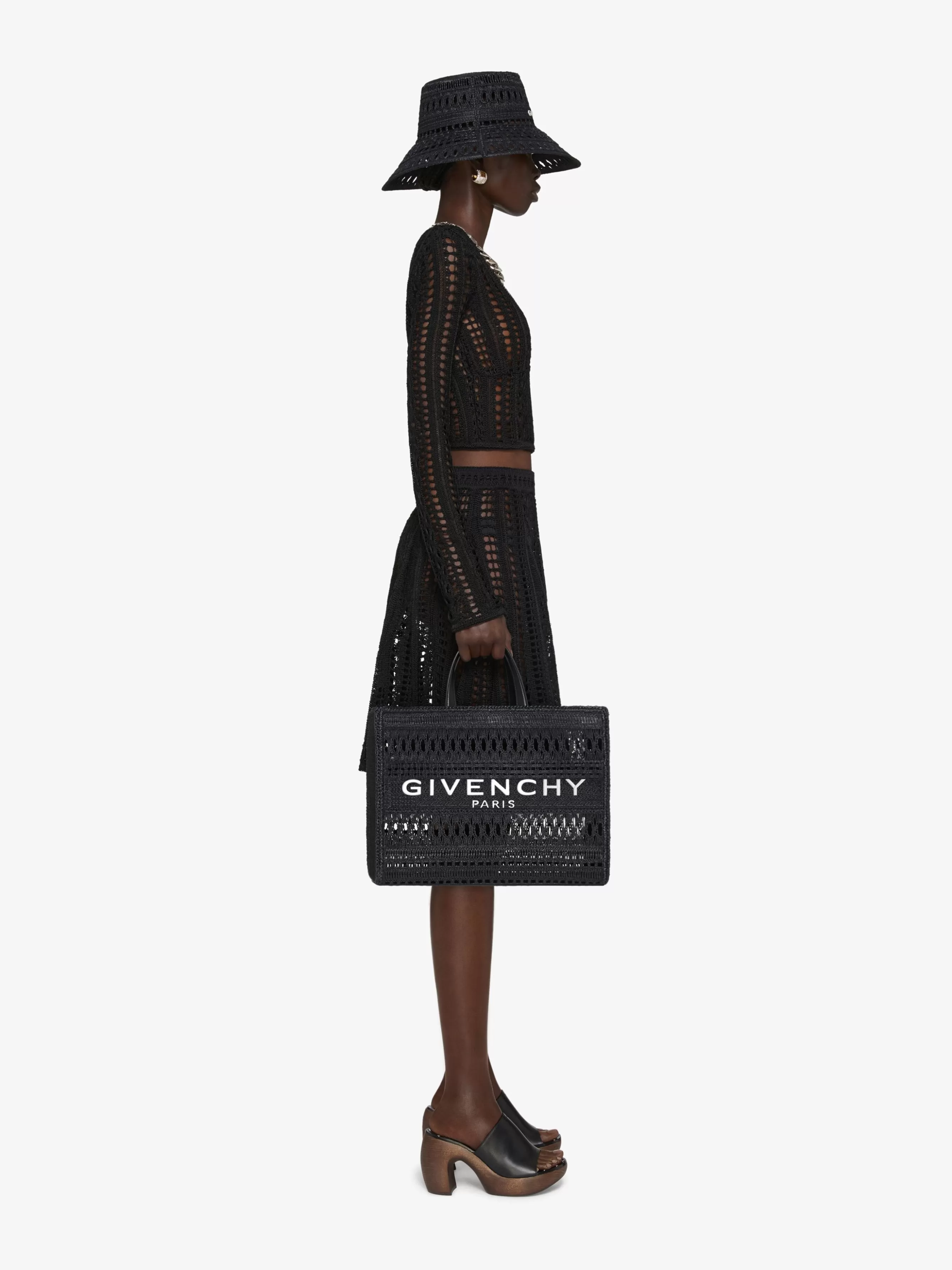 Sale/Women GIVENCHY Bags & Leather Goods | G-Tote-Medium G-Tote shopping bag in laced raffia