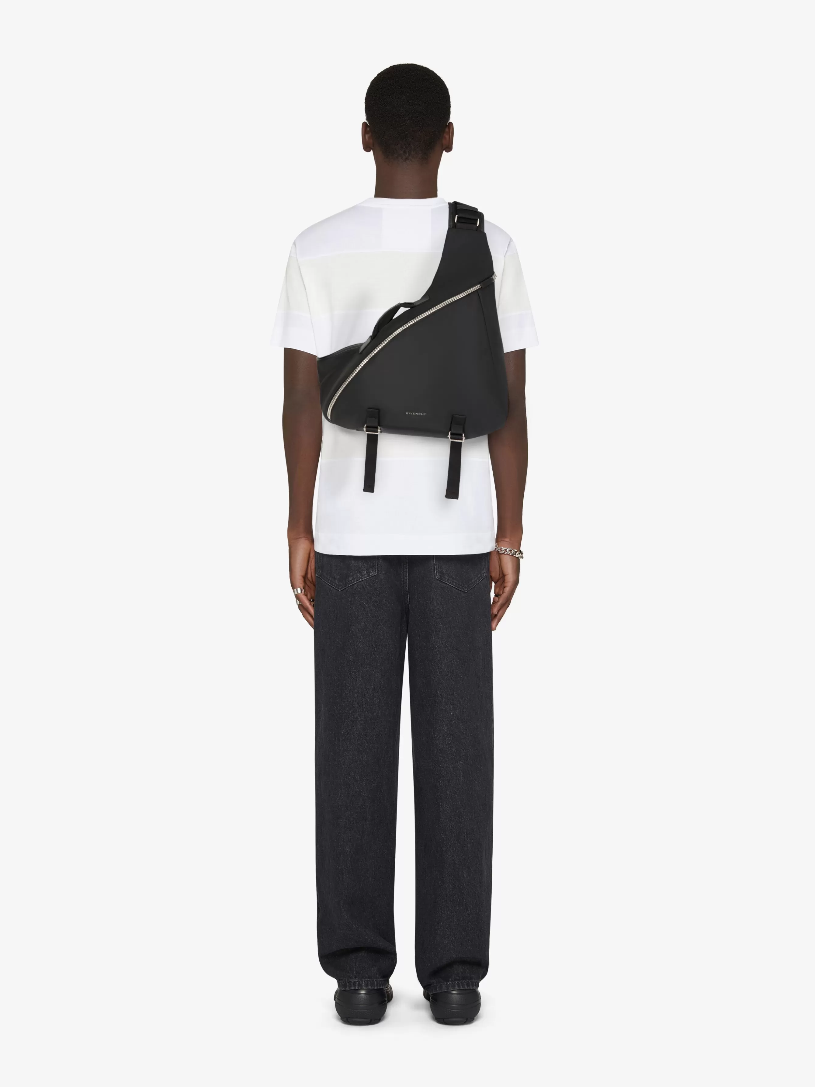 Men GIVENCHY G-Zip | Cross-body Bags-Medium G-Zip Triangle bag in nylon