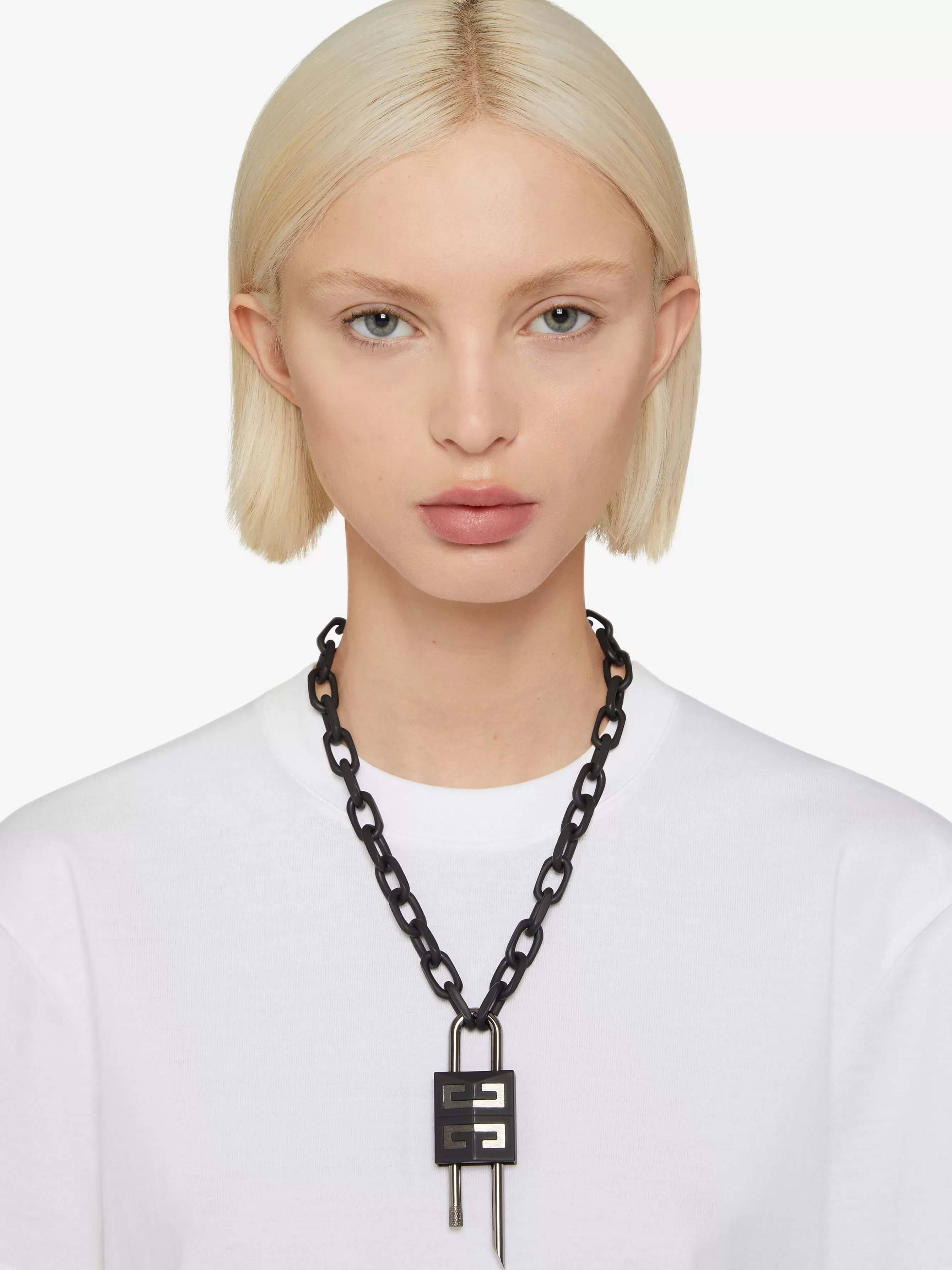 Sale/Men/Women GIVENCHY Jewels & Accessories | Jewelry-Medium Lock necklace in metal