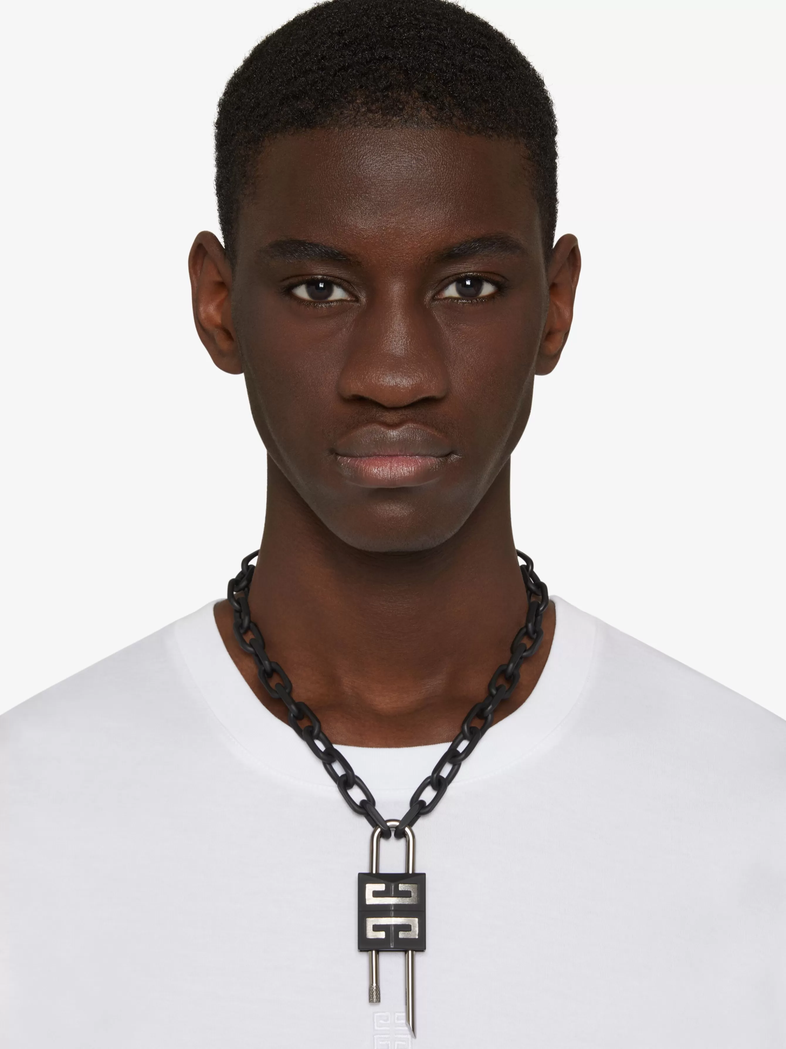 Sale/Men/Women GIVENCHY Jewels & Accessories | Jewelry-Medium Lock necklace in metal