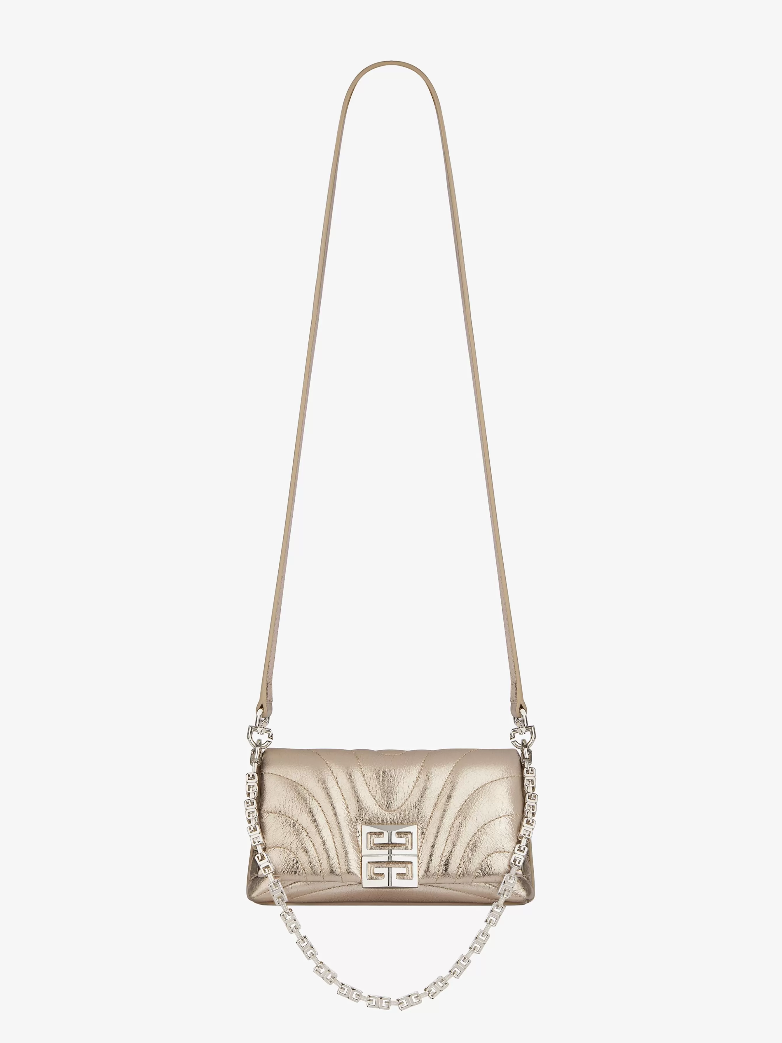 GIVENCHY Cross-body Bags-Micro 4G Soft bag in laminated leather