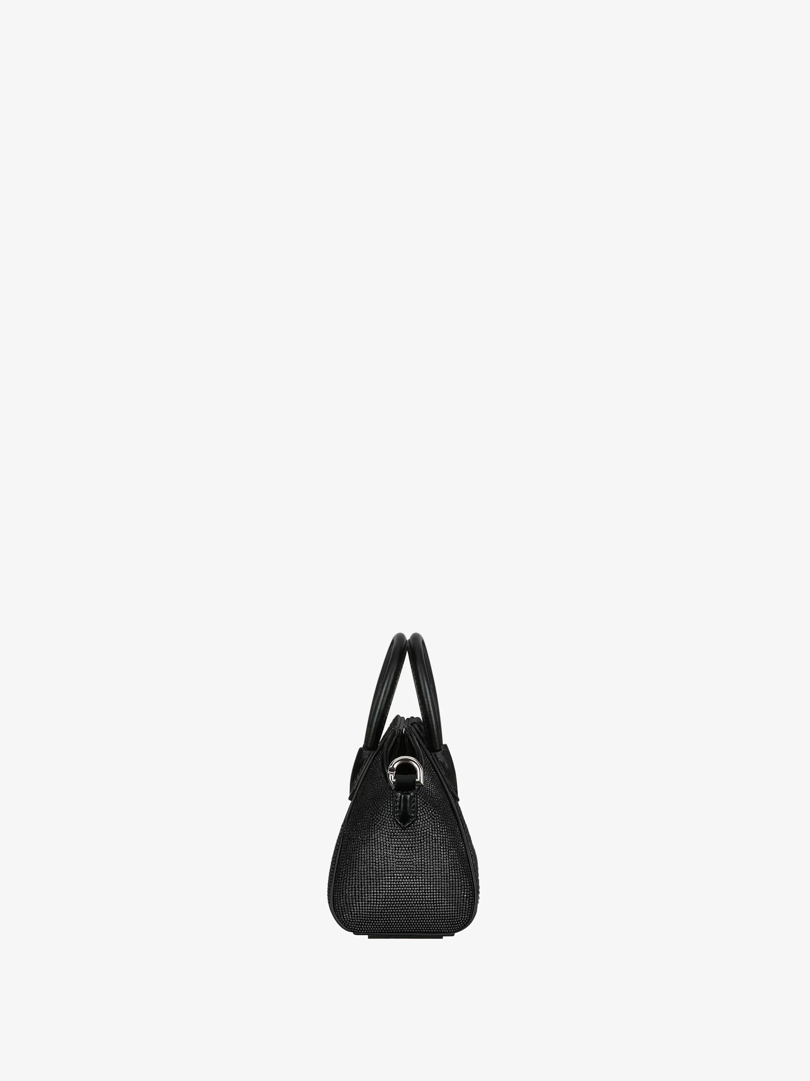 Women GIVENCHY Antigona | Mini & Micro bags-Micro Antigona bag in satin with strass