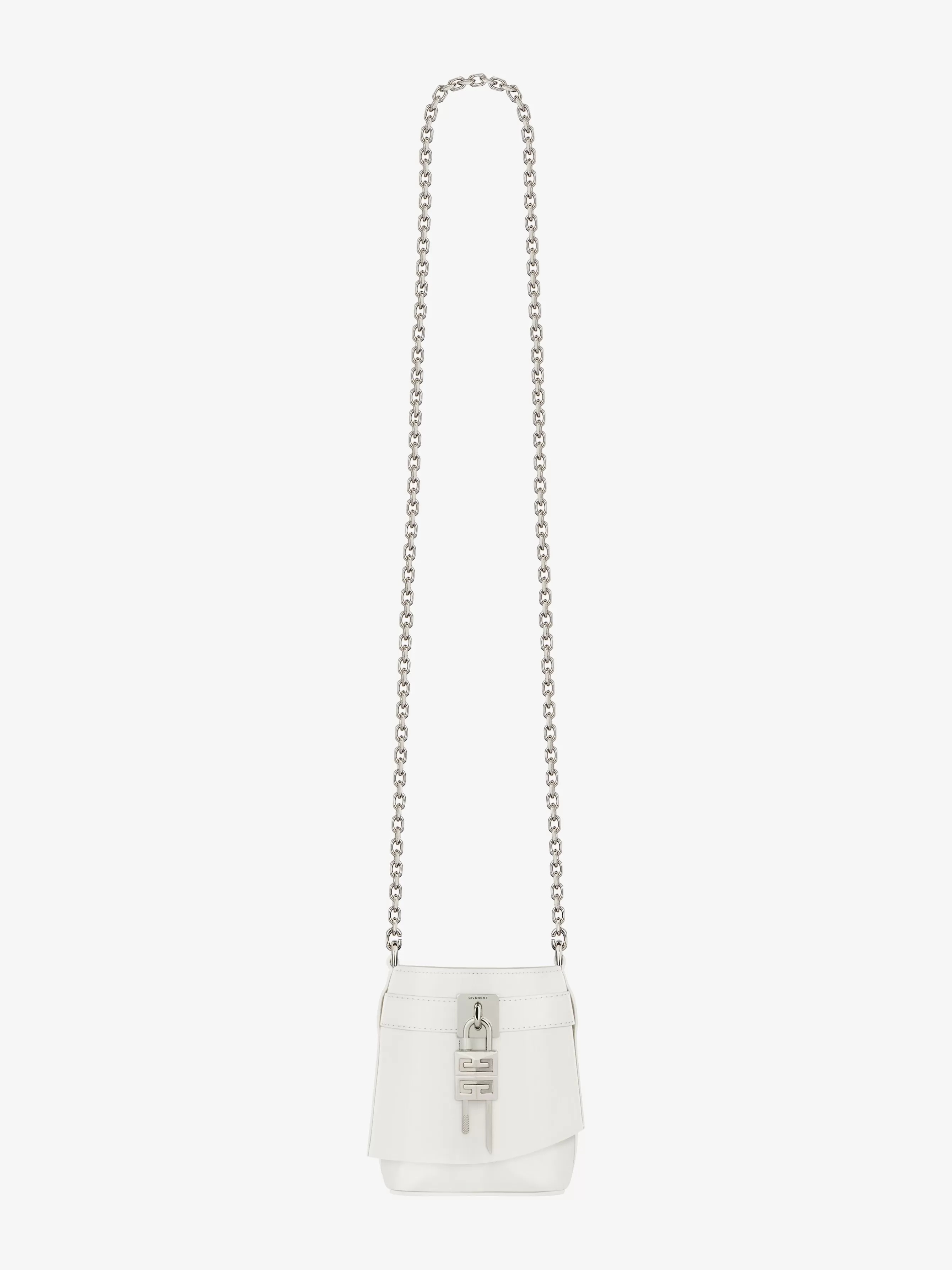 Women GIVENCHY Mini & Micro bags | Cross-body Bags-Micro Shark Lock bucket bag in Box leather