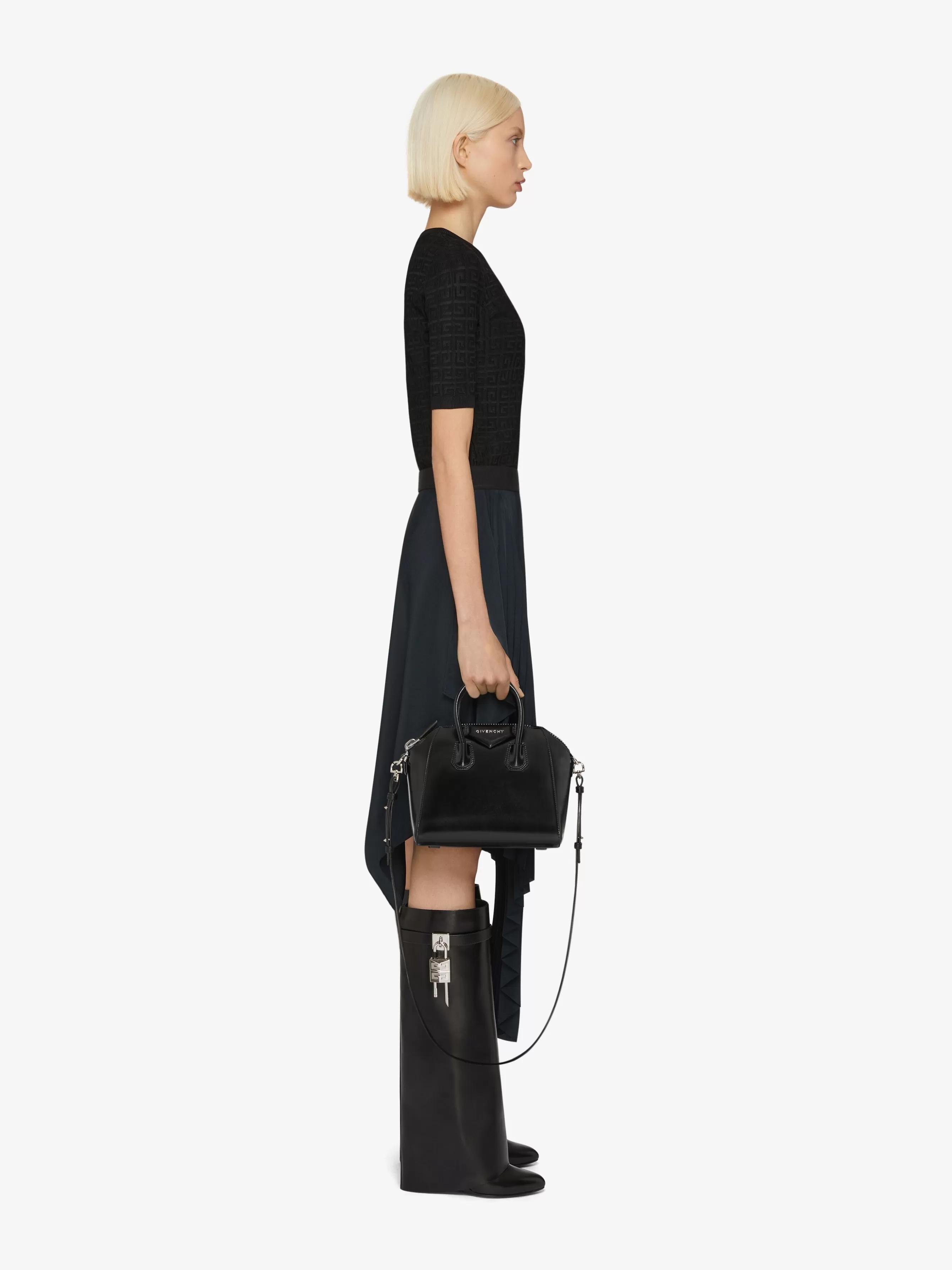 GIVENCHY Cross-body Bags-Mini Antigona bag in Box leather