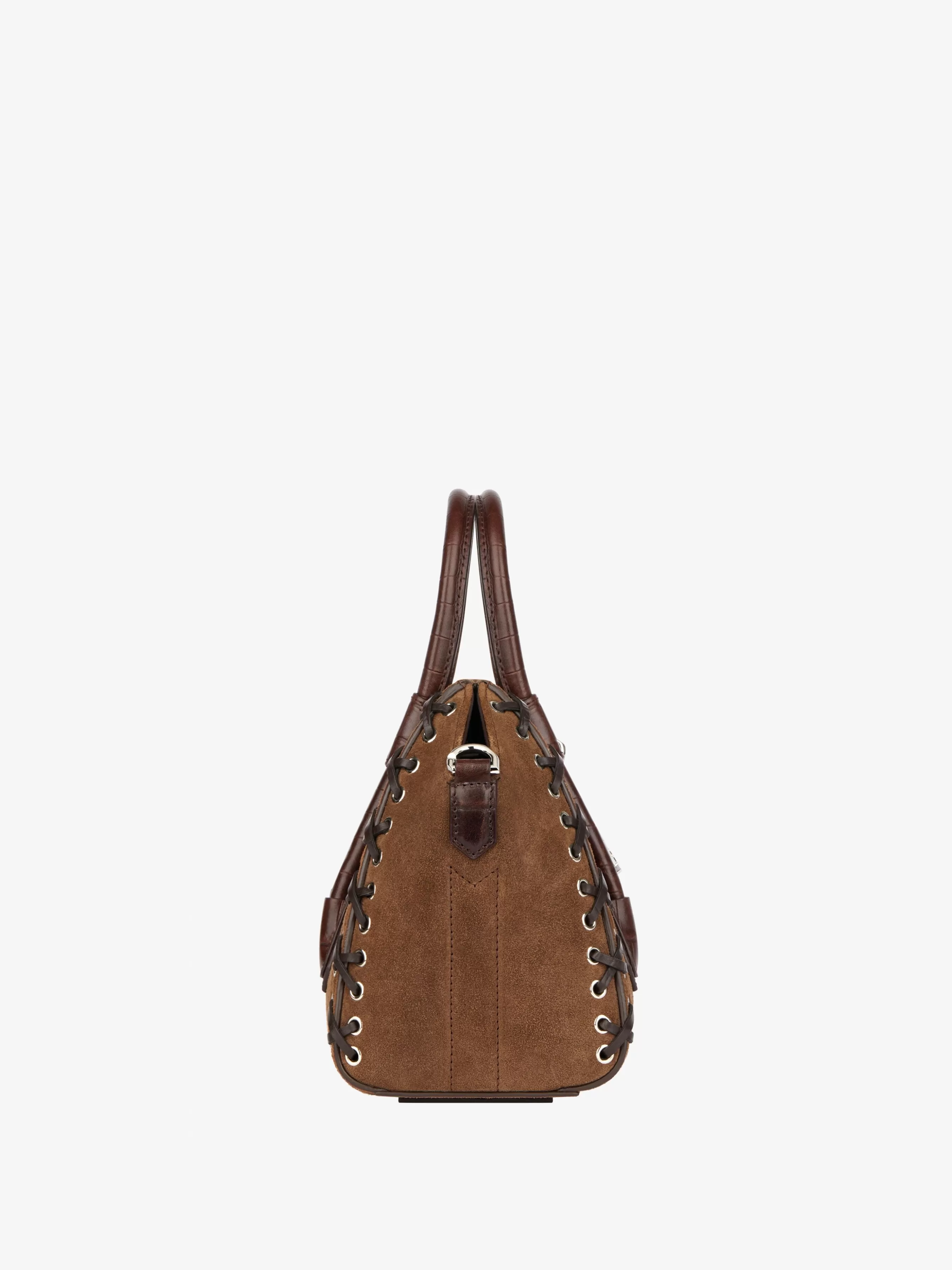 Men/Women GIVENCHY Antigona | Cross-body Bags-Mini Antigona Lock bag in corset style suede