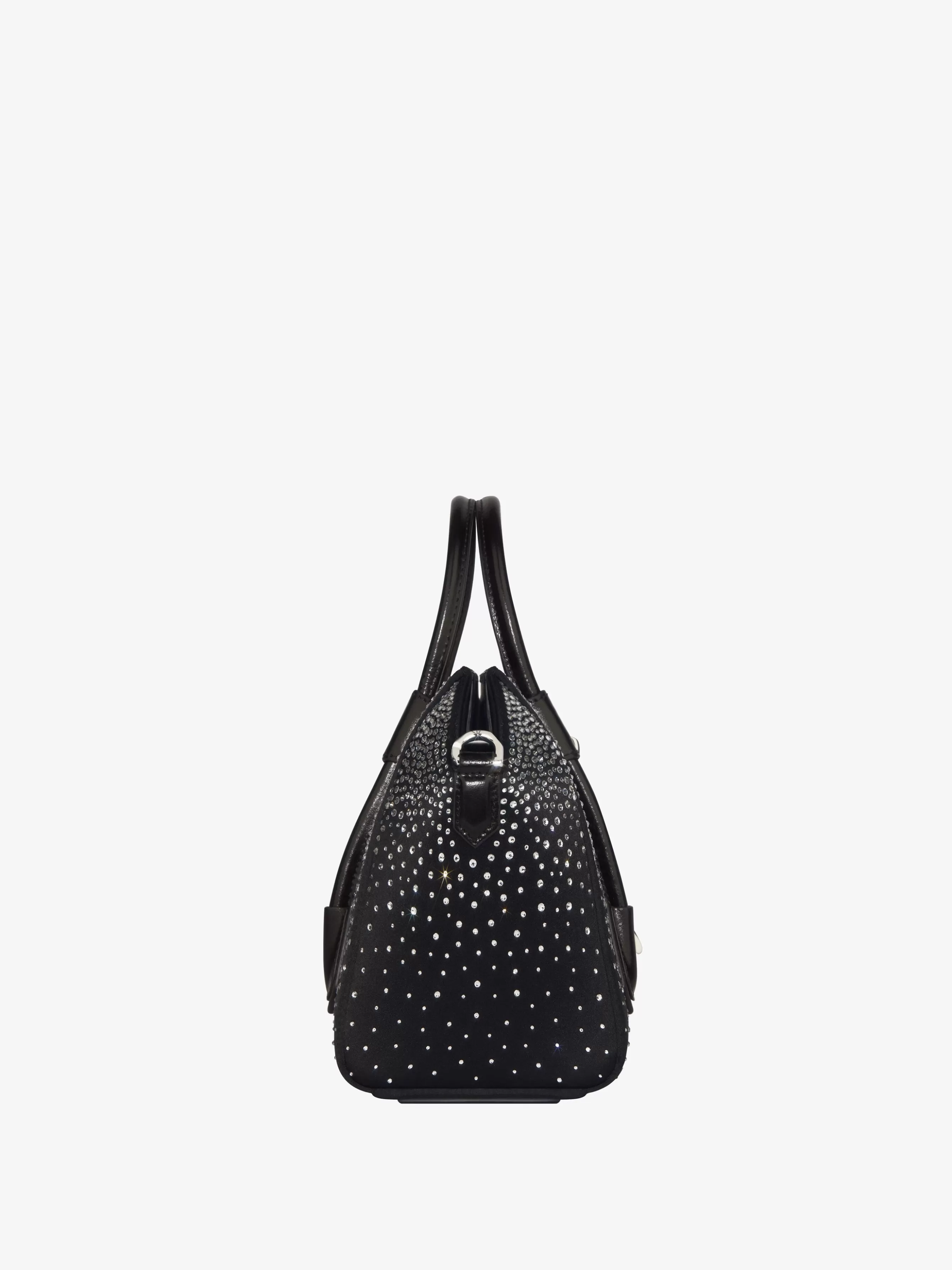 Women GIVENCHY Antigona | Mini & Micro bags-Mini Antigona Lock bag in satin with strass