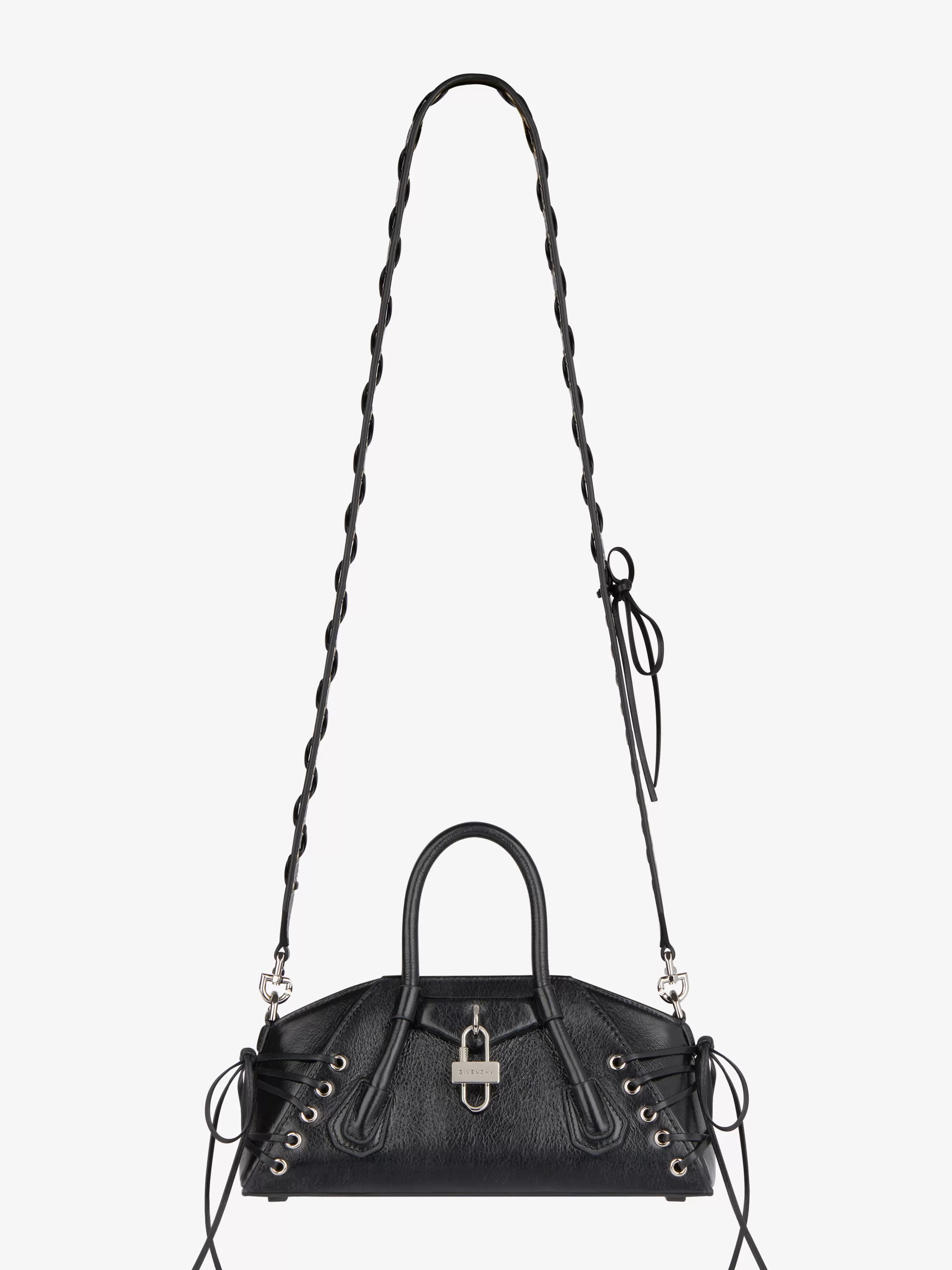 Women GIVENCHY Antigona | Mini & Micro bags-Mini Antigona Stretch bag in corset style leather