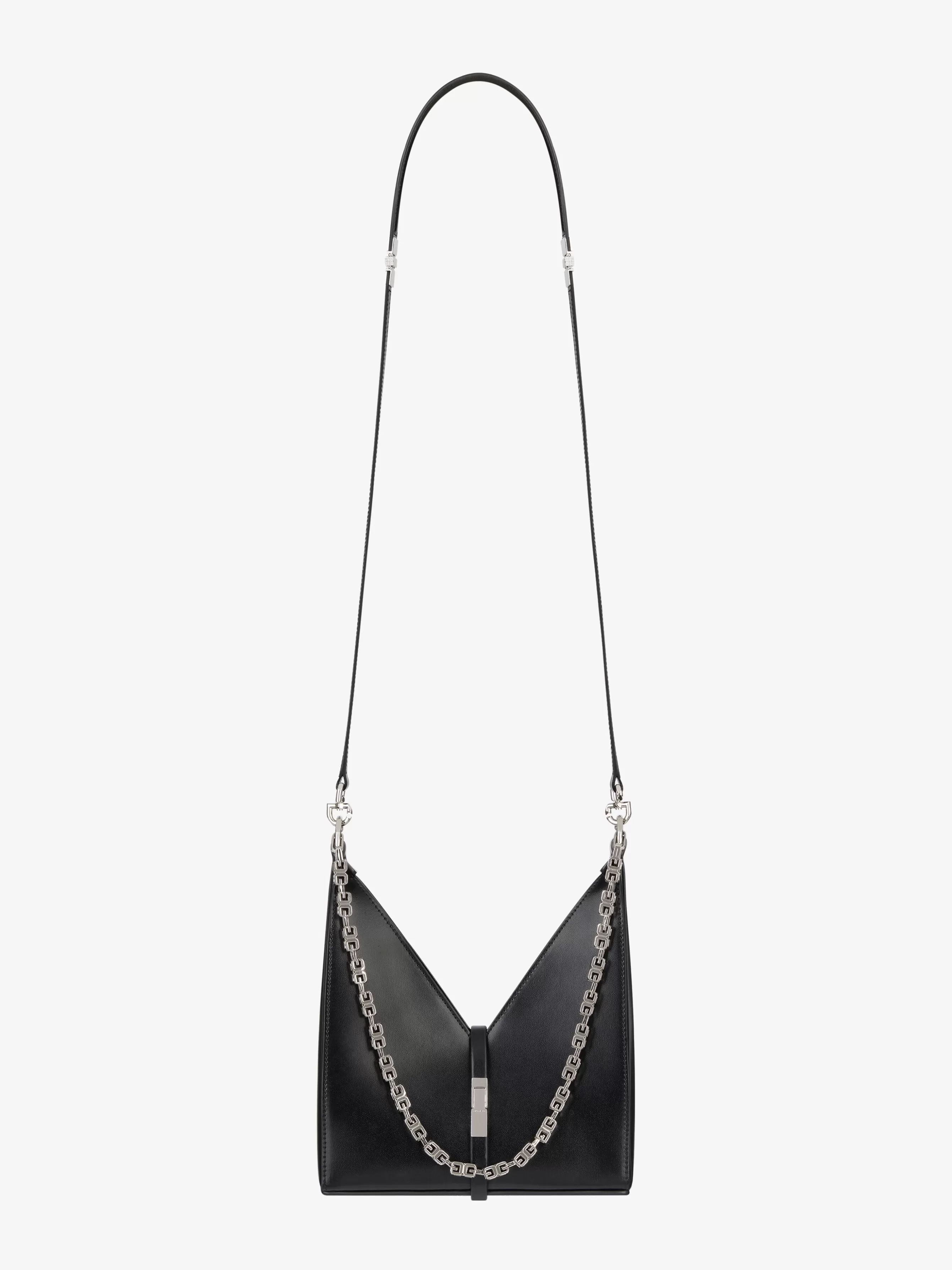 GIVENCHY Cross-body Bags-Mini Cut Out bag in Box leather with chain