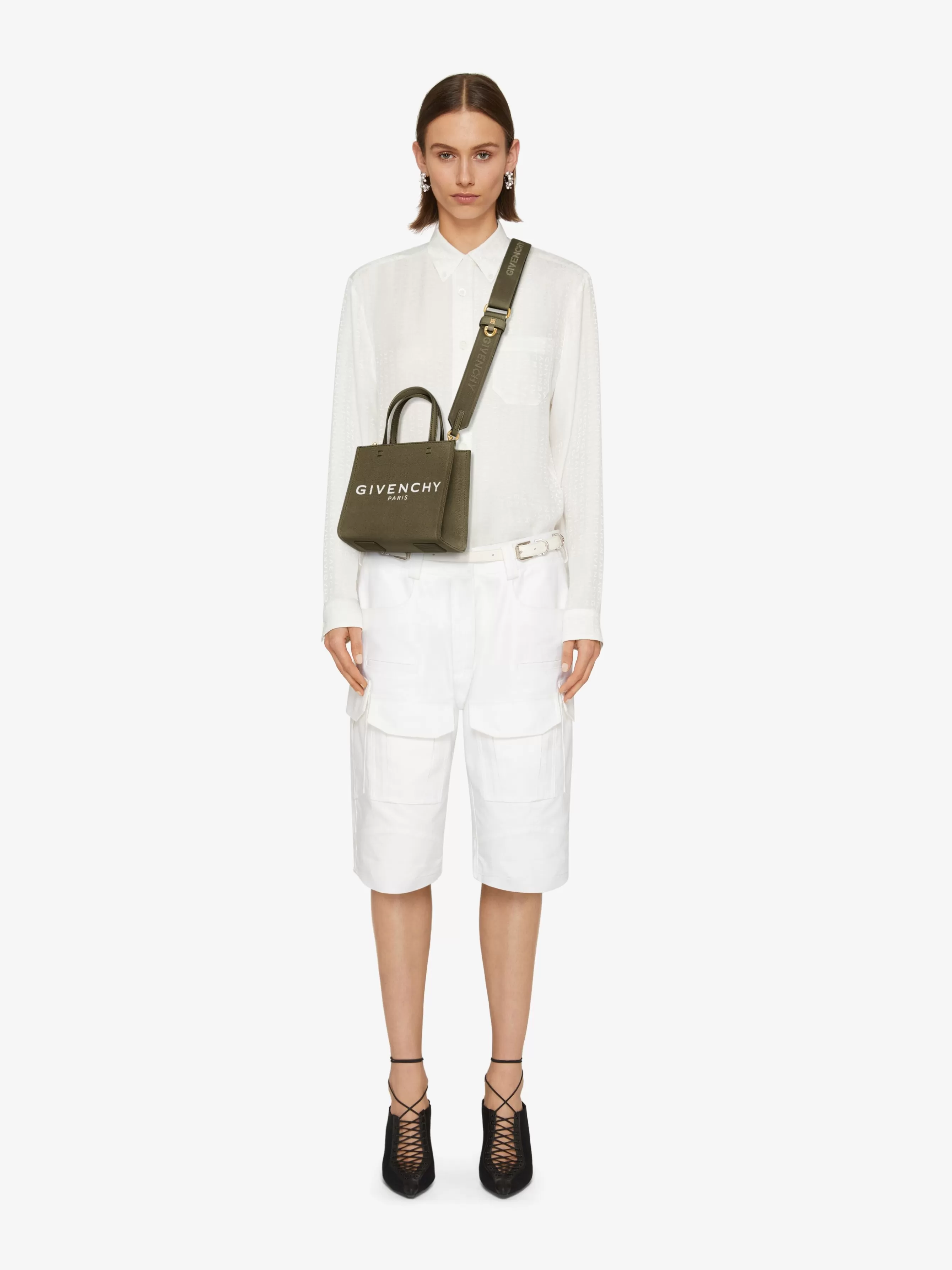 Women GIVENCHY G-Tote | Mini & Micro bags-Mini G-Tote shopping bag in canvas