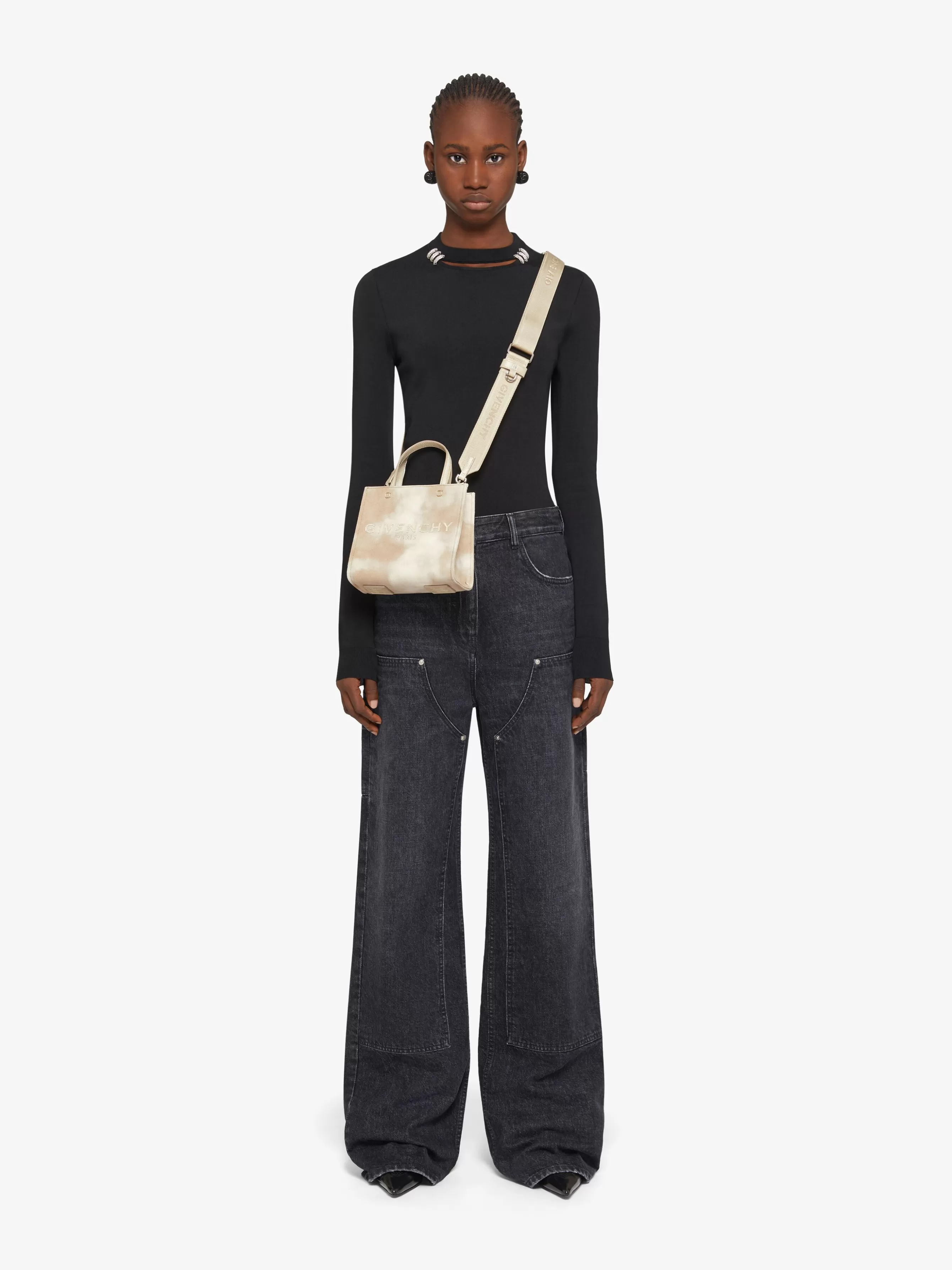 Women GIVENCHY G-Tote | Mini & Micro bags-Mini G-Tote shopping bag in tie and dye canvas