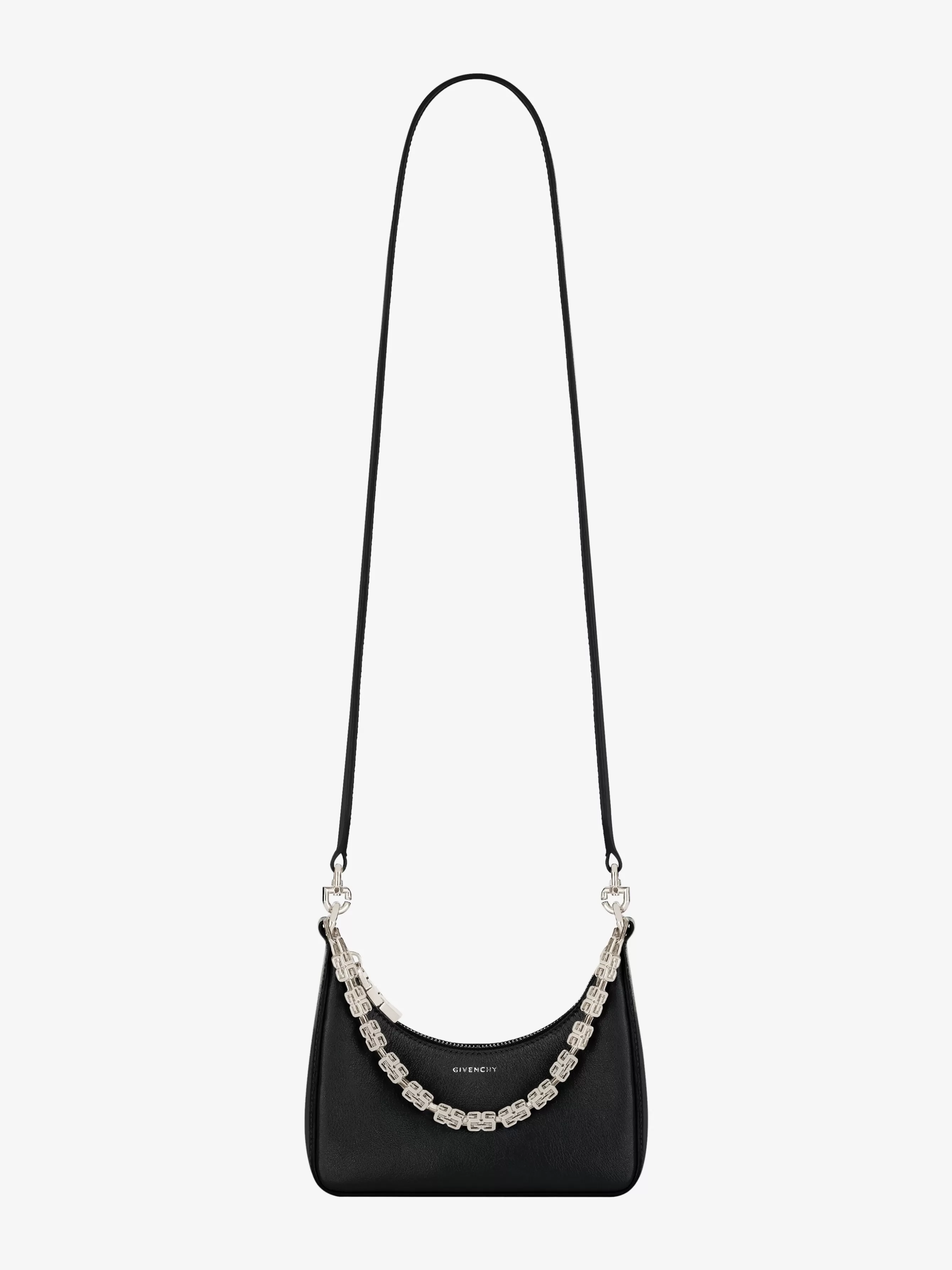 Men/Women GIVENCHY Slides & Sandals | Week-end Bags-Mini Moon Cut Out bag in leather with chain