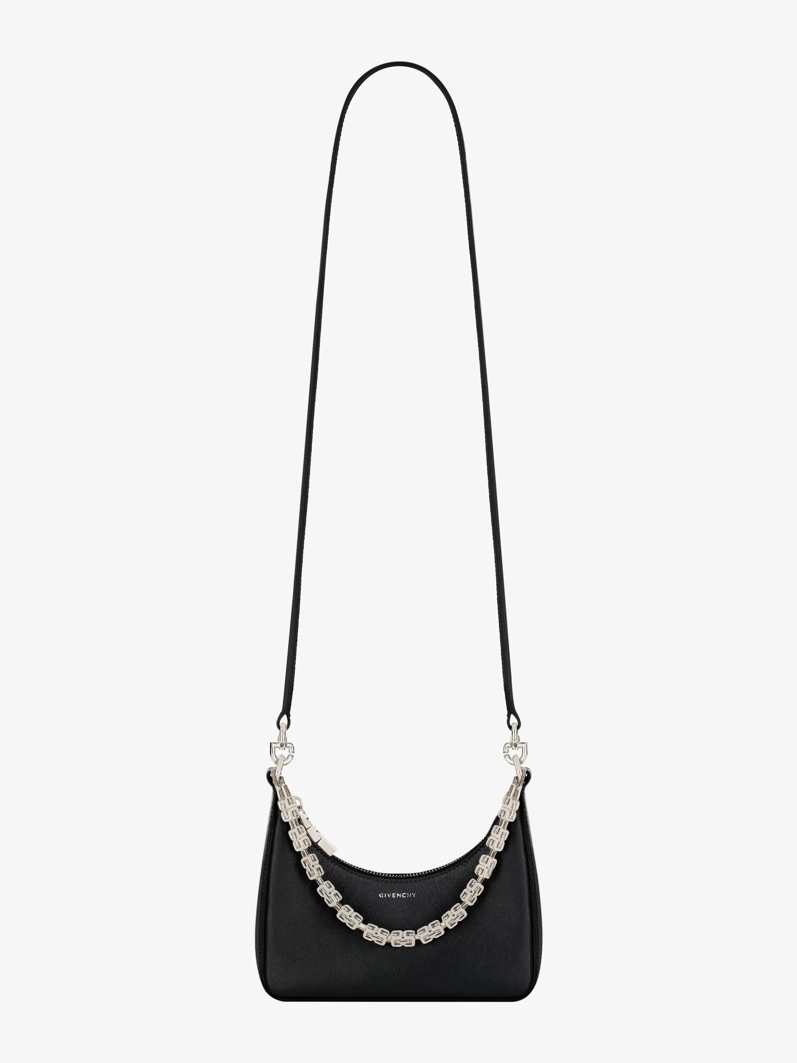 GIVENCHY Cross-body Bags-Mini Moon Cut Out bag in leather with chain