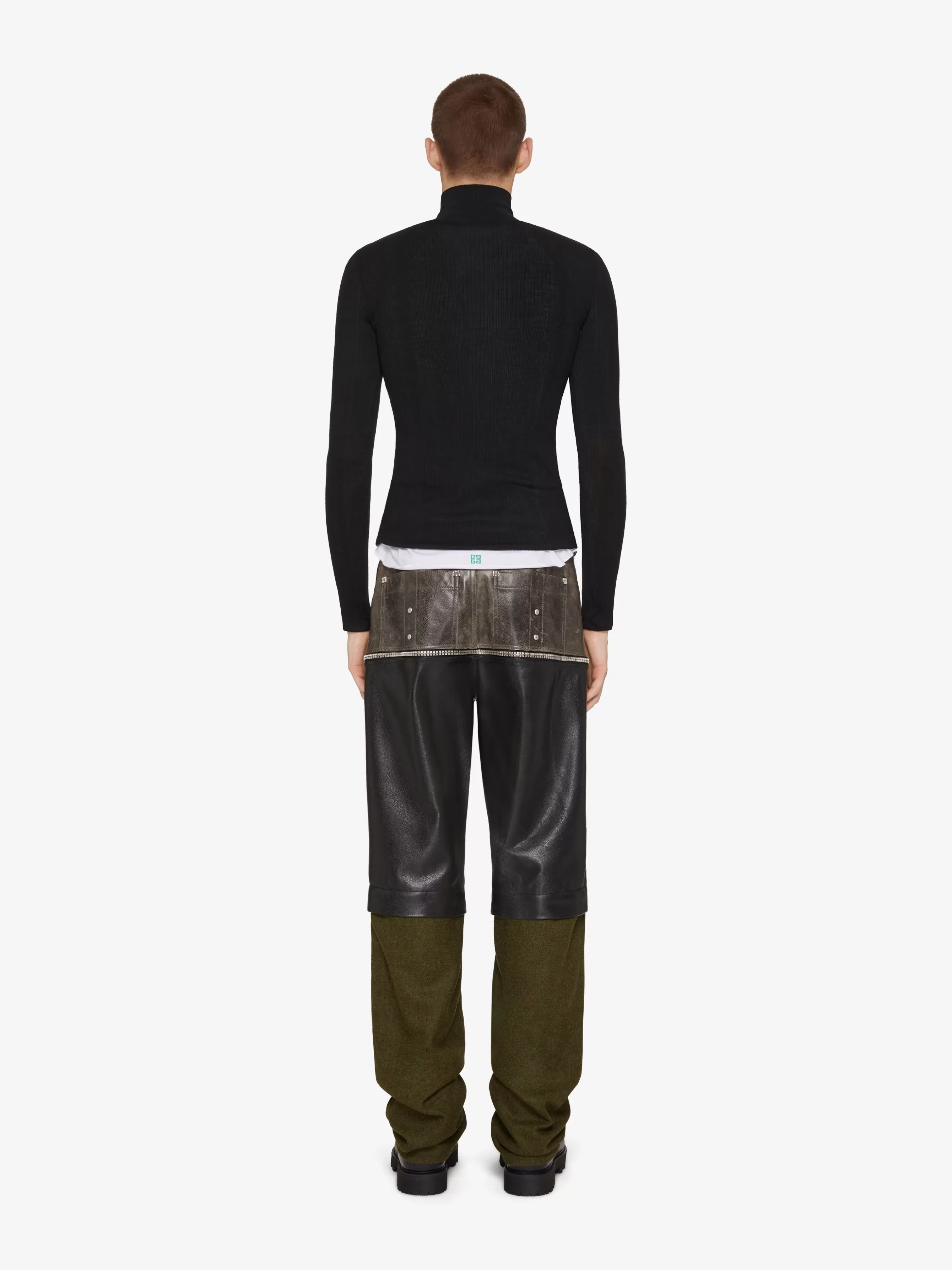 GIVENCHY Knitwear-Mock neck sweater in tubular knit