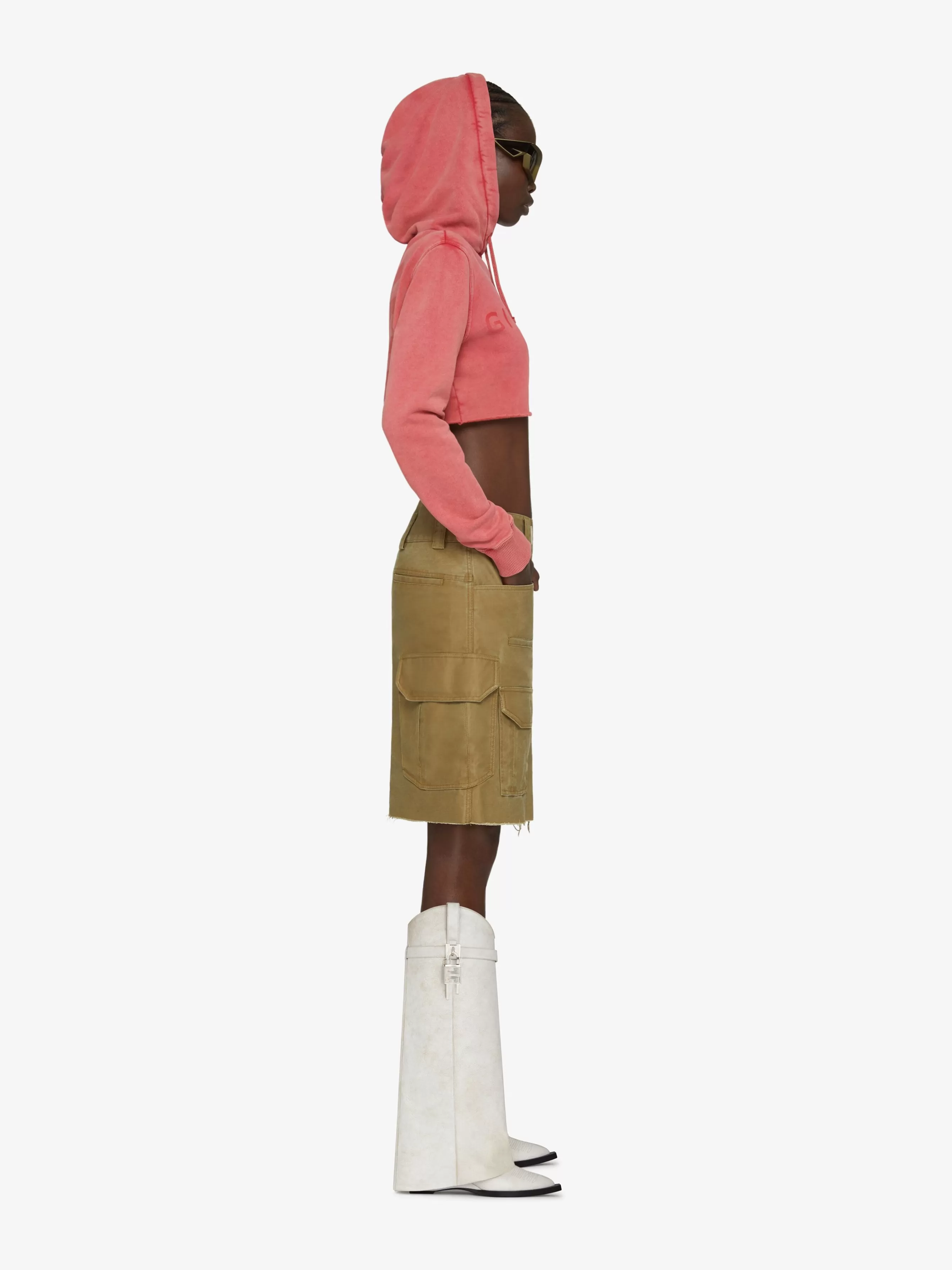 Sale GIVENCHY Pants & Skirts-Multipocket cargo skirt in cotton