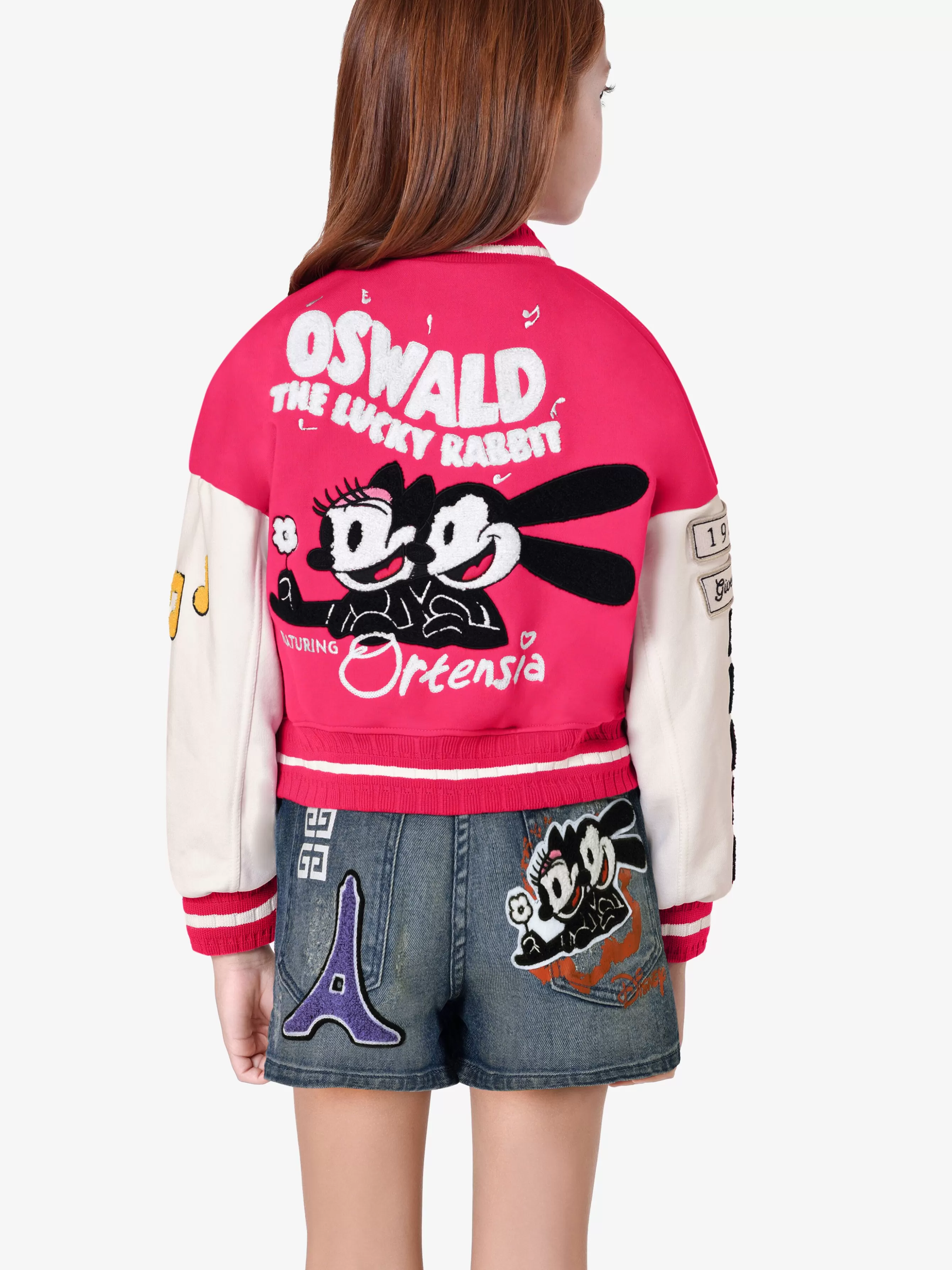 GIVENCHY Girl (4 to 12 years)-Oswald varsity jacket in fleece