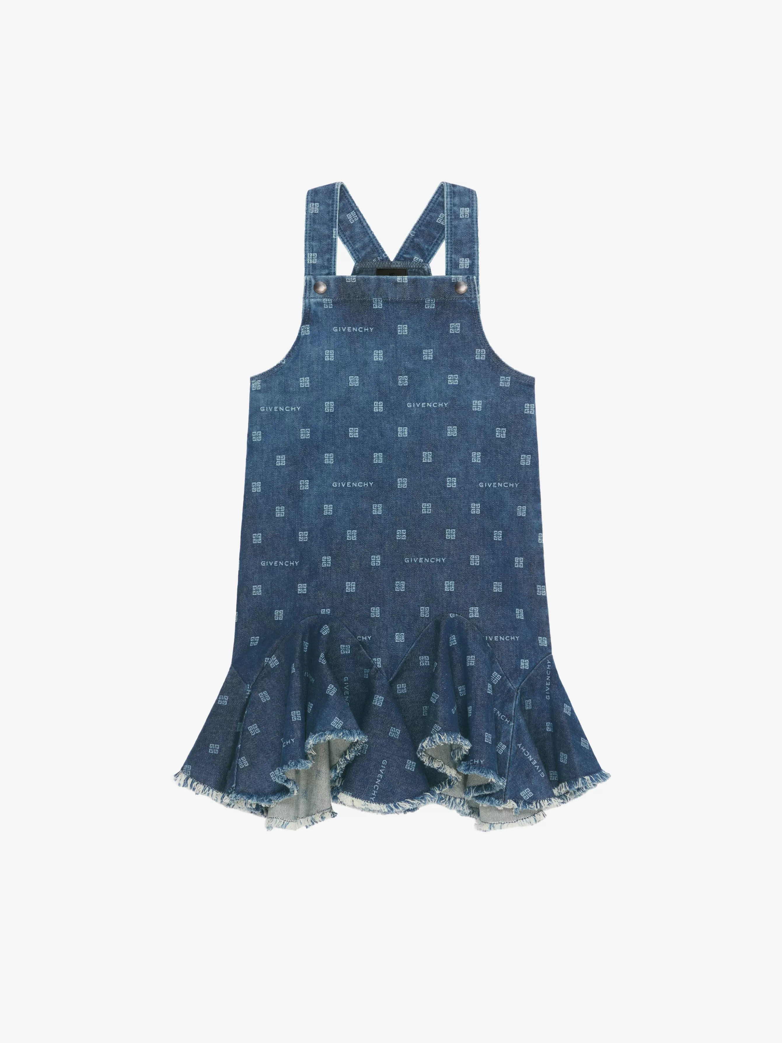 GIVENCHY Girl (4 to 12 years)-Overalls dress in 4G denim