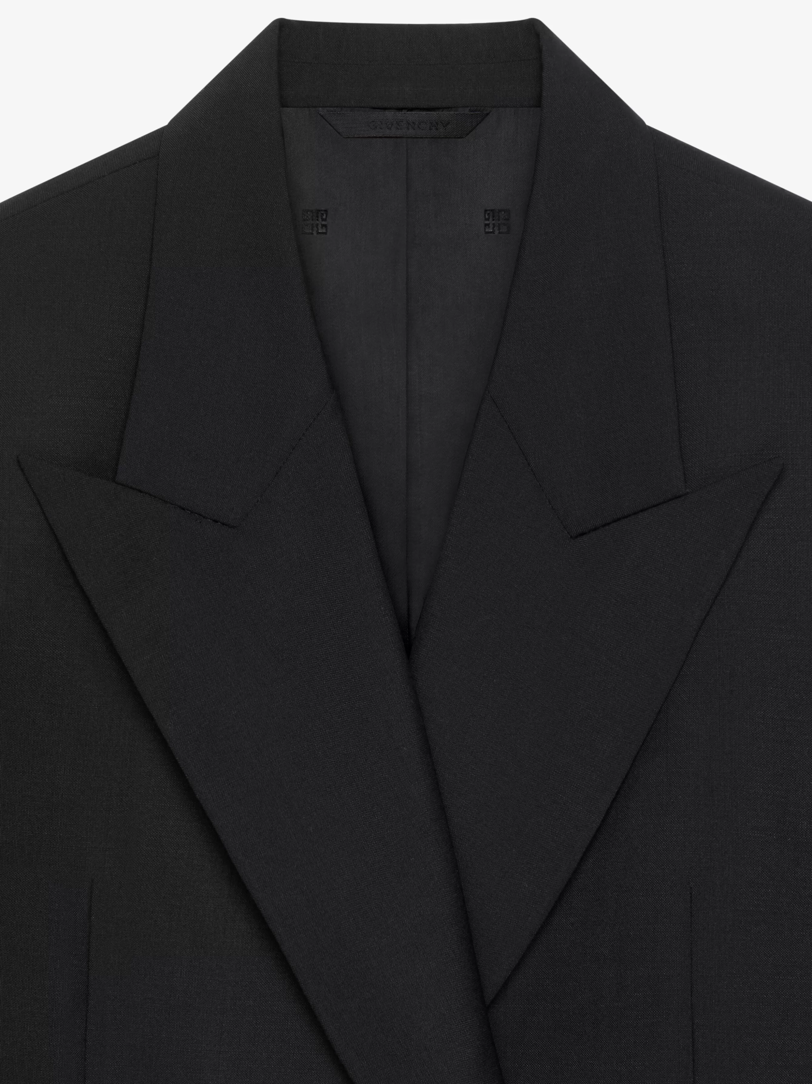 GIVENCHY Jackets & Coats-Oversized double breasted jacket in wool and mohair