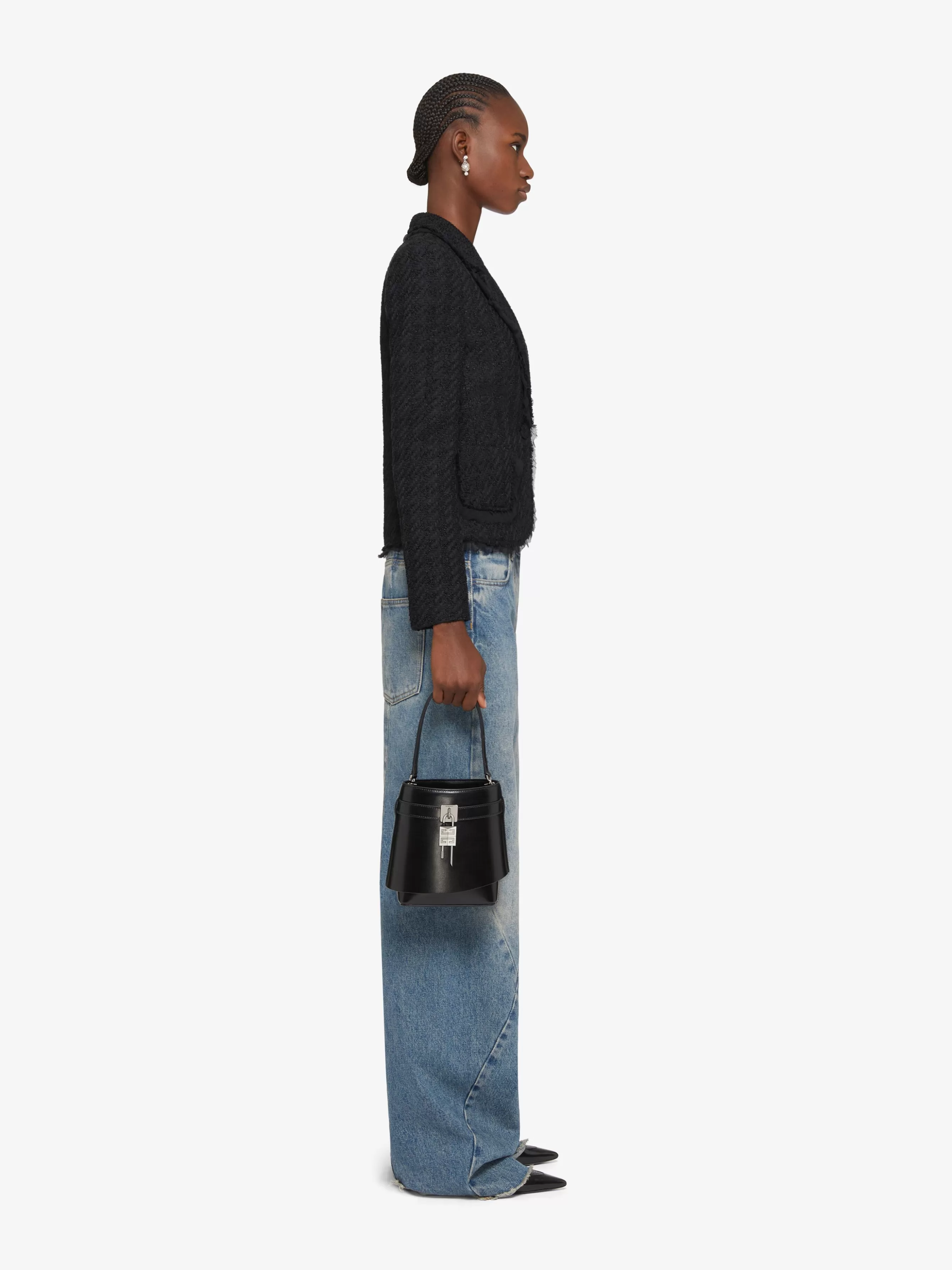 GIVENCHY Pants-Oversized jeans in denim with stitching details